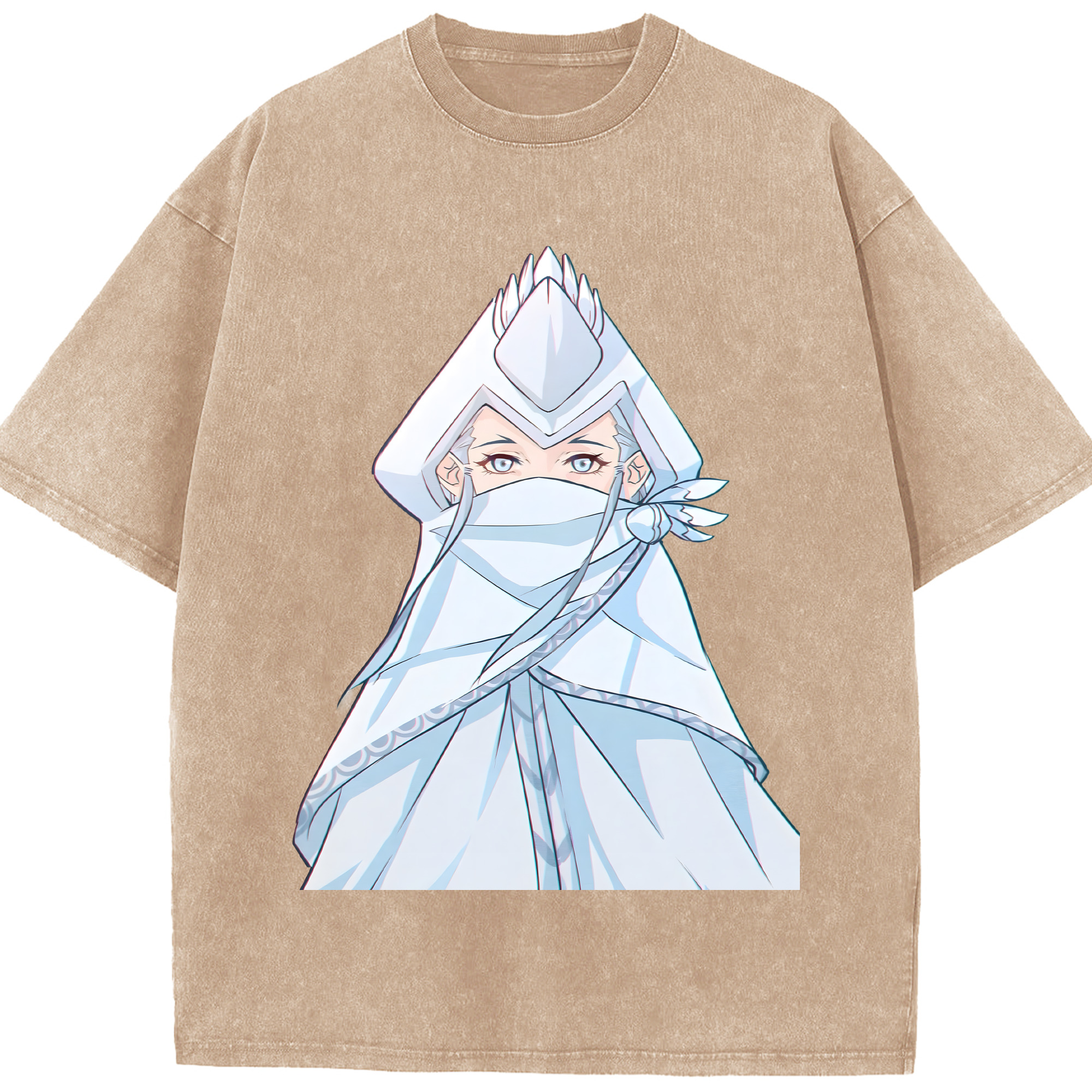 （画像用） Ne Zha 2 ナタ 魔童の大暴れ 綿100% ヴィンテージ風 半袖Tシャツ（フロントプリント）
