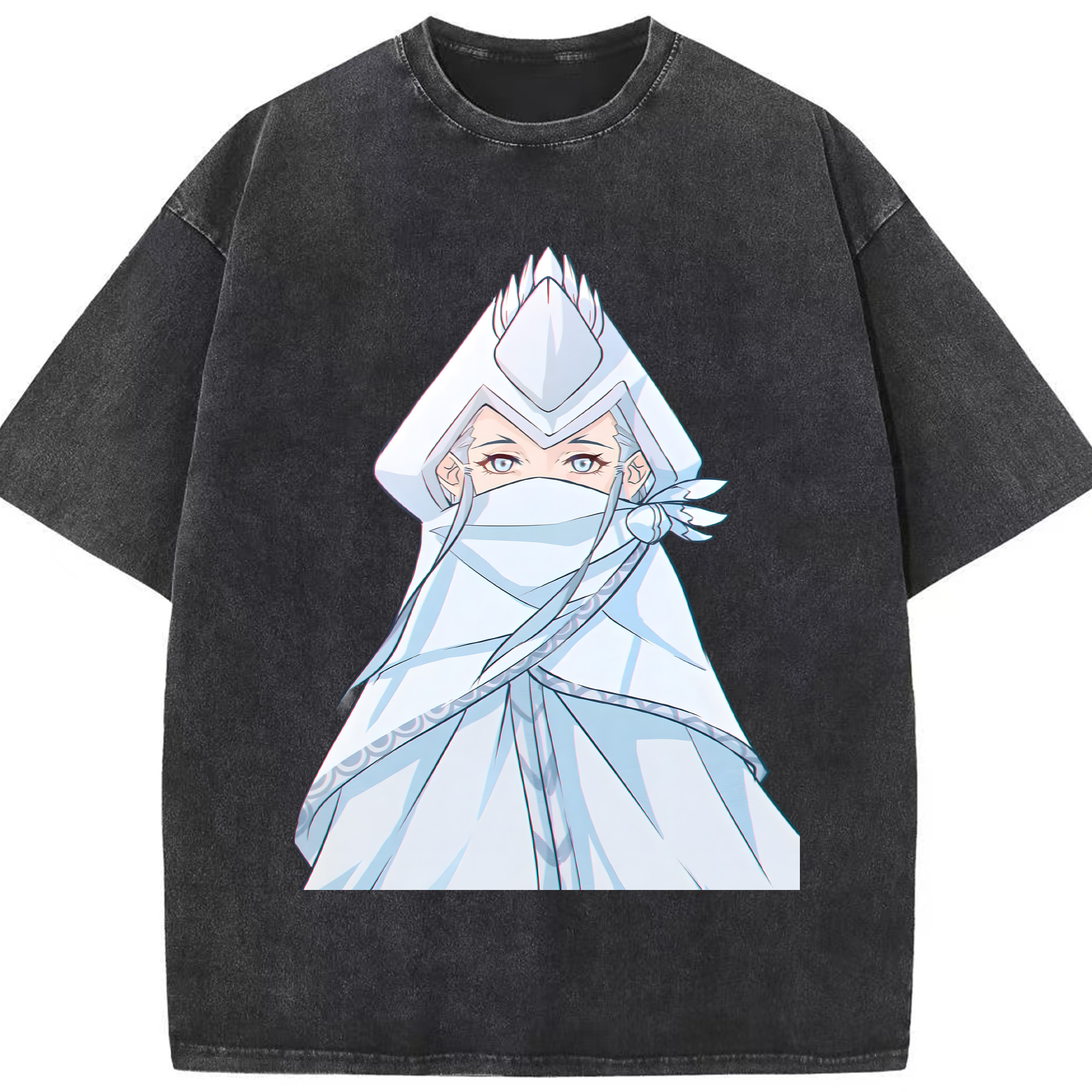 （画像用） Ne Zha 2 ナタ 魔童の大暴れ 綿100% ヴィンテージ風 半袖Tシャツ（フロントプリント）