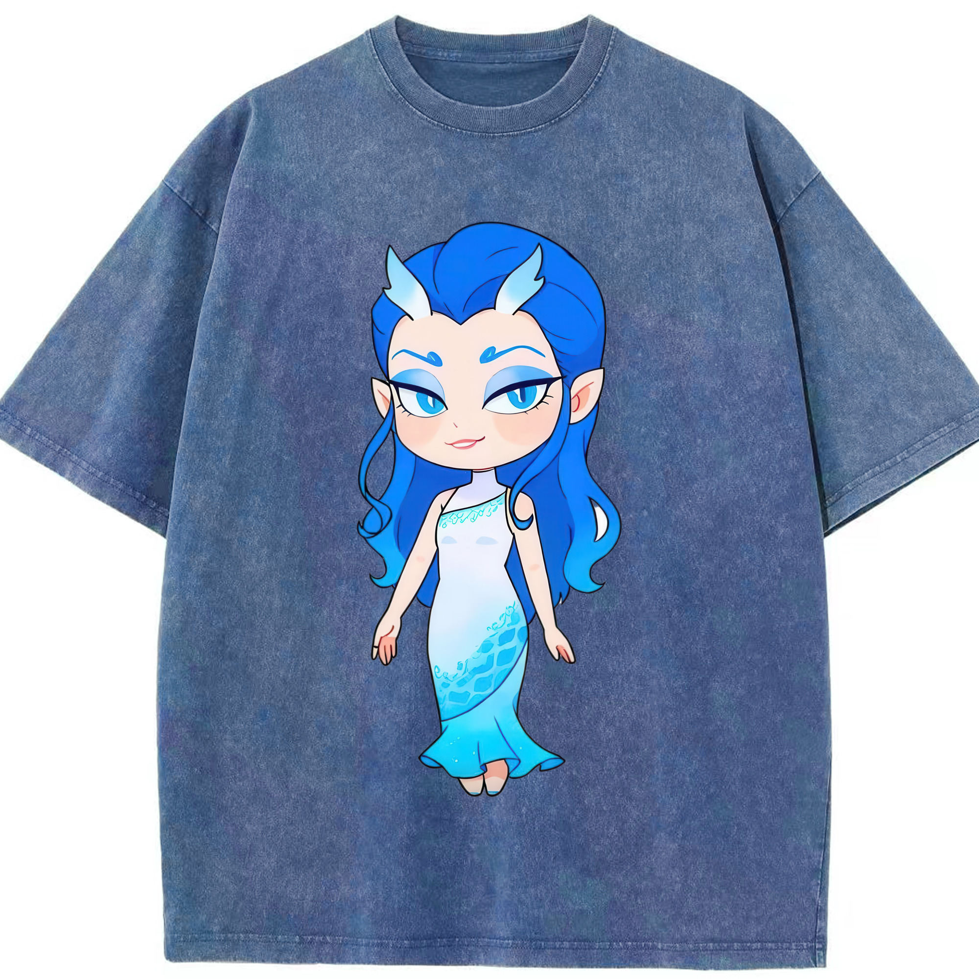 （画像用） Ne Zha 2 ナタ 魔童の大暴れ 綿100% ヴィンテージ風 半袖Tシャツ（フロントプリント）