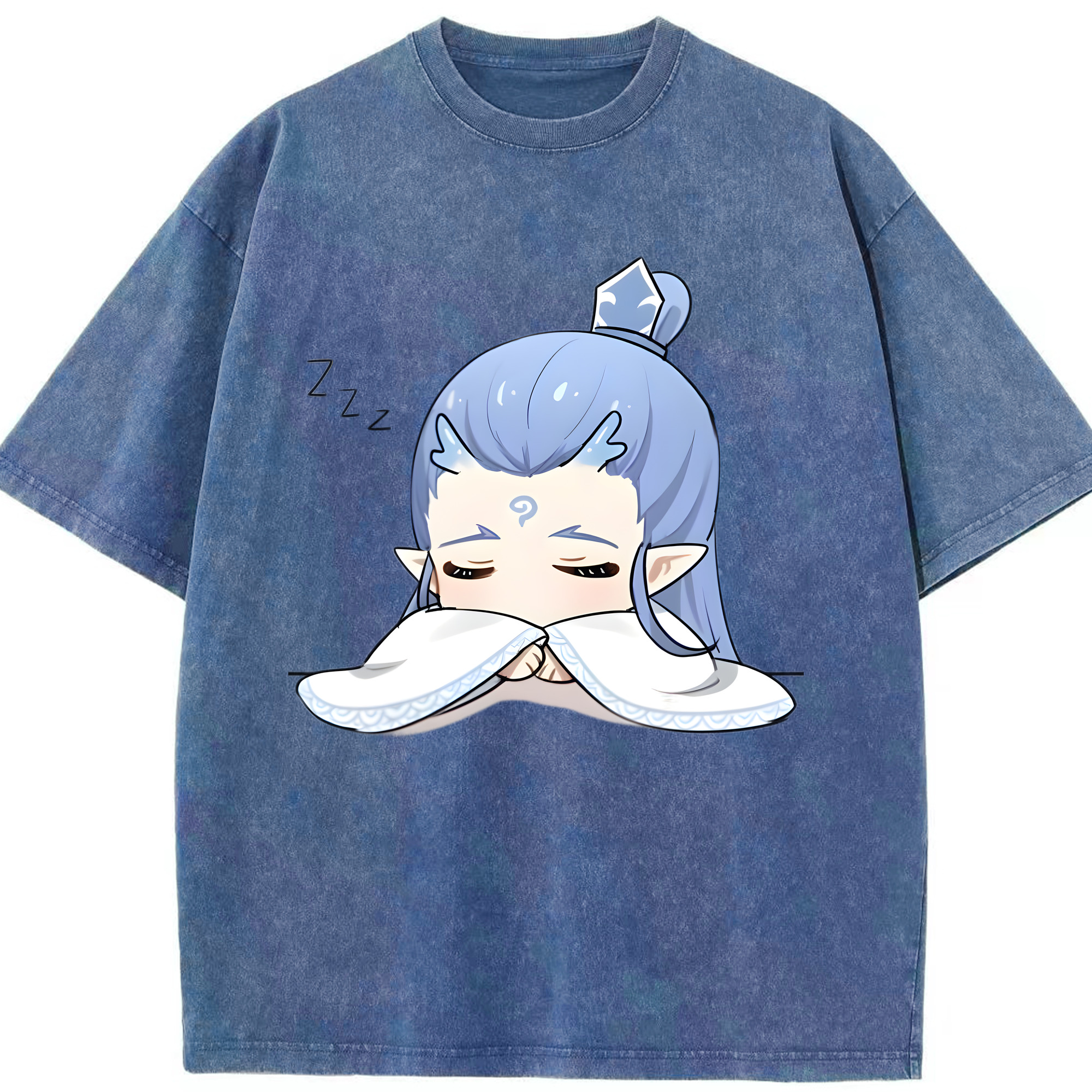 （画像用） Ne Zha 2 ナタ 魔童の大暴れ 綿100% ヴィンテージ風 半袖Tシャツ（フロントプリント）