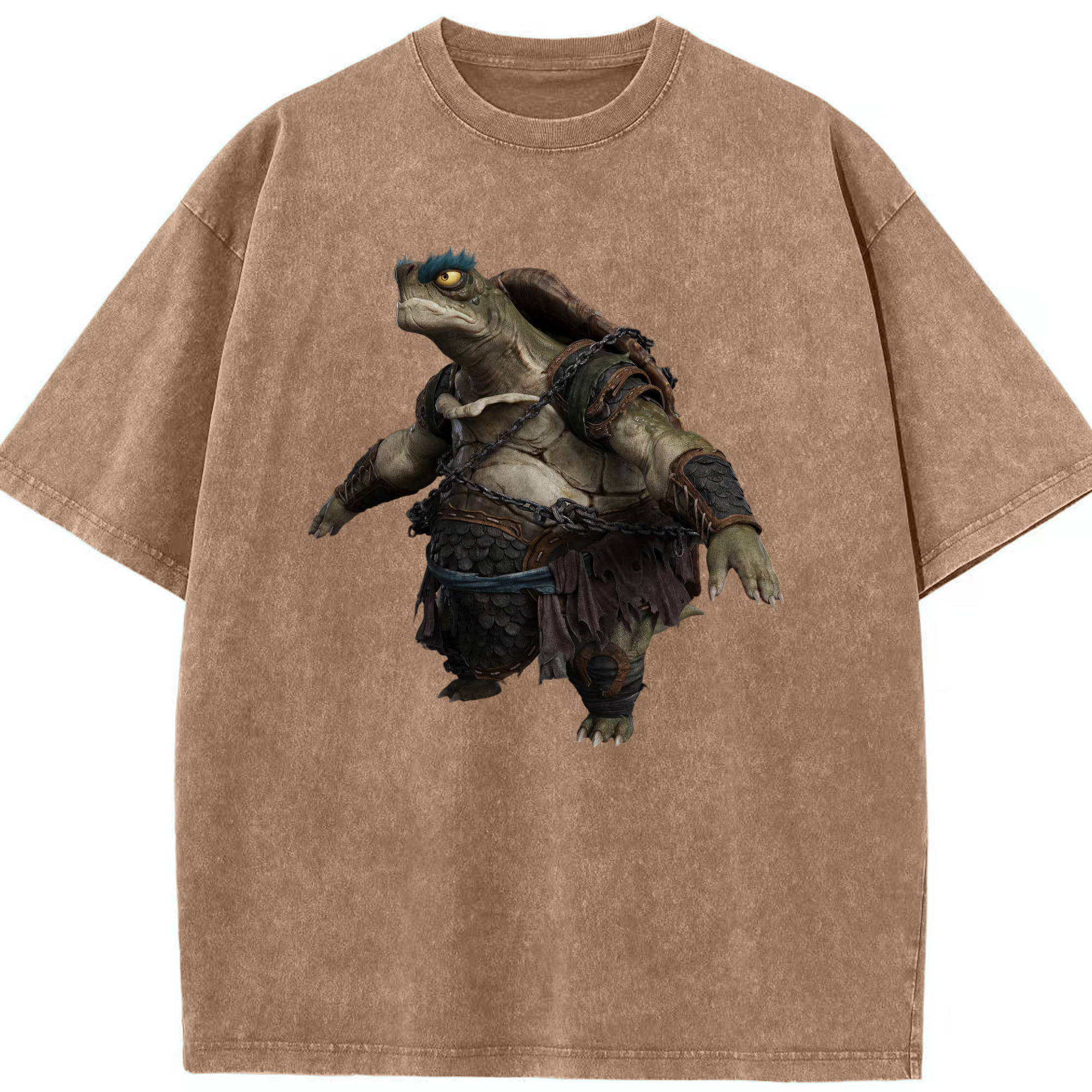 （画像用） Ne Zha 2 ナタ 魔童の大暴れ 綿100% ヴィンテージ風 半袖Tシャツ（フロントプリント）