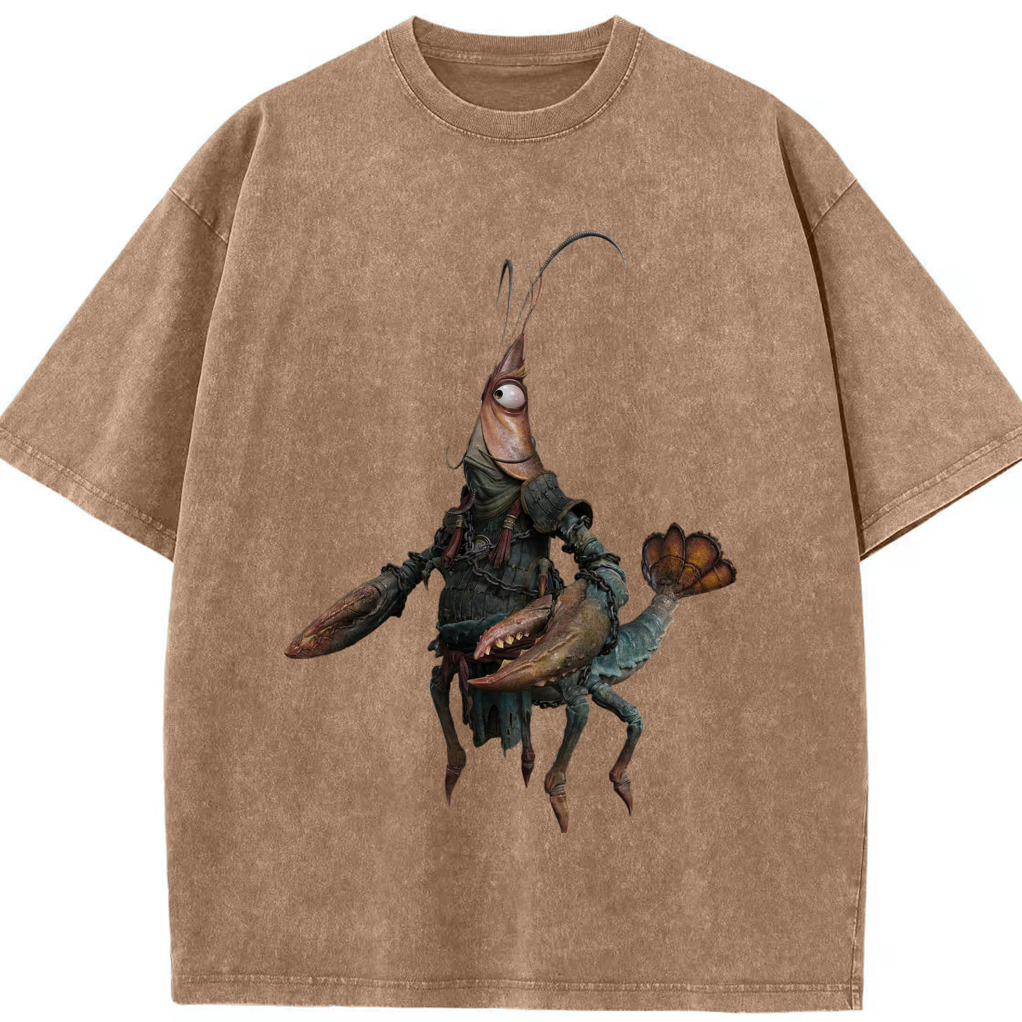 （画像用） Ne Zha 2 ナタ 魔童の大暴れ 綿100% ヴィンテージ風 半袖Tシャツ（フロントプリント）