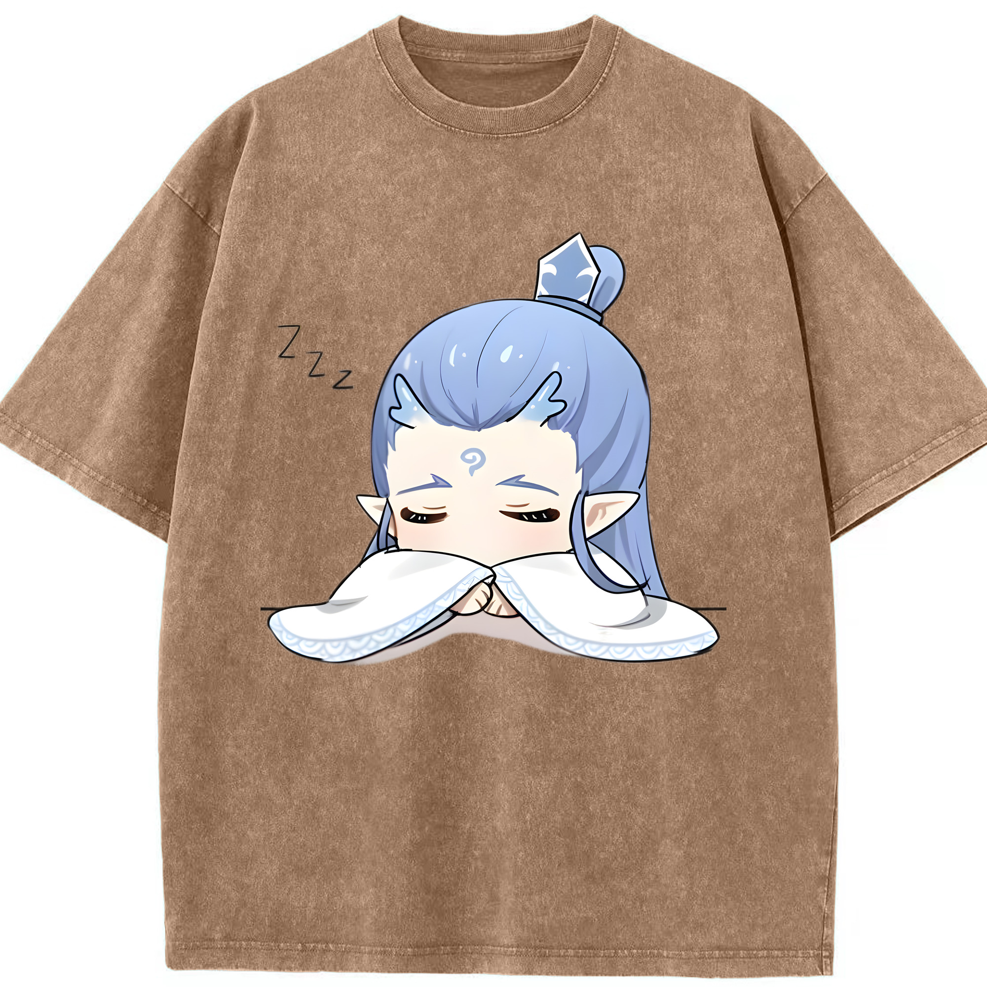 （画像用） Ne Zha 2 ナタ 魔童の大暴れ 綿100% ヴィンテージ風 半袖Tシャツ（フロントプリント）