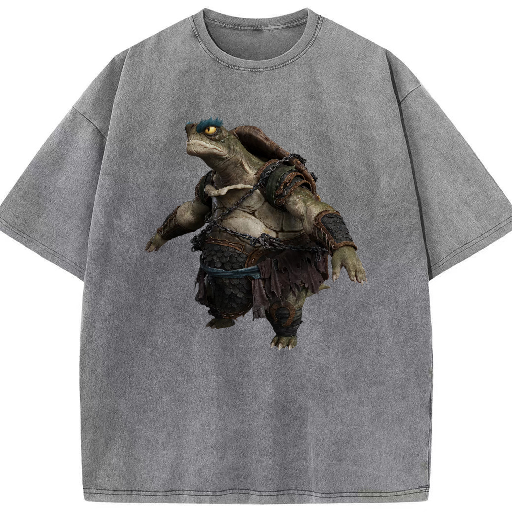 （画像用） Ne Zha 2 ナタ 魔童の大暴れ 綿100% ヴィンテージ風 半袖Tシャツ（フロントプリント）