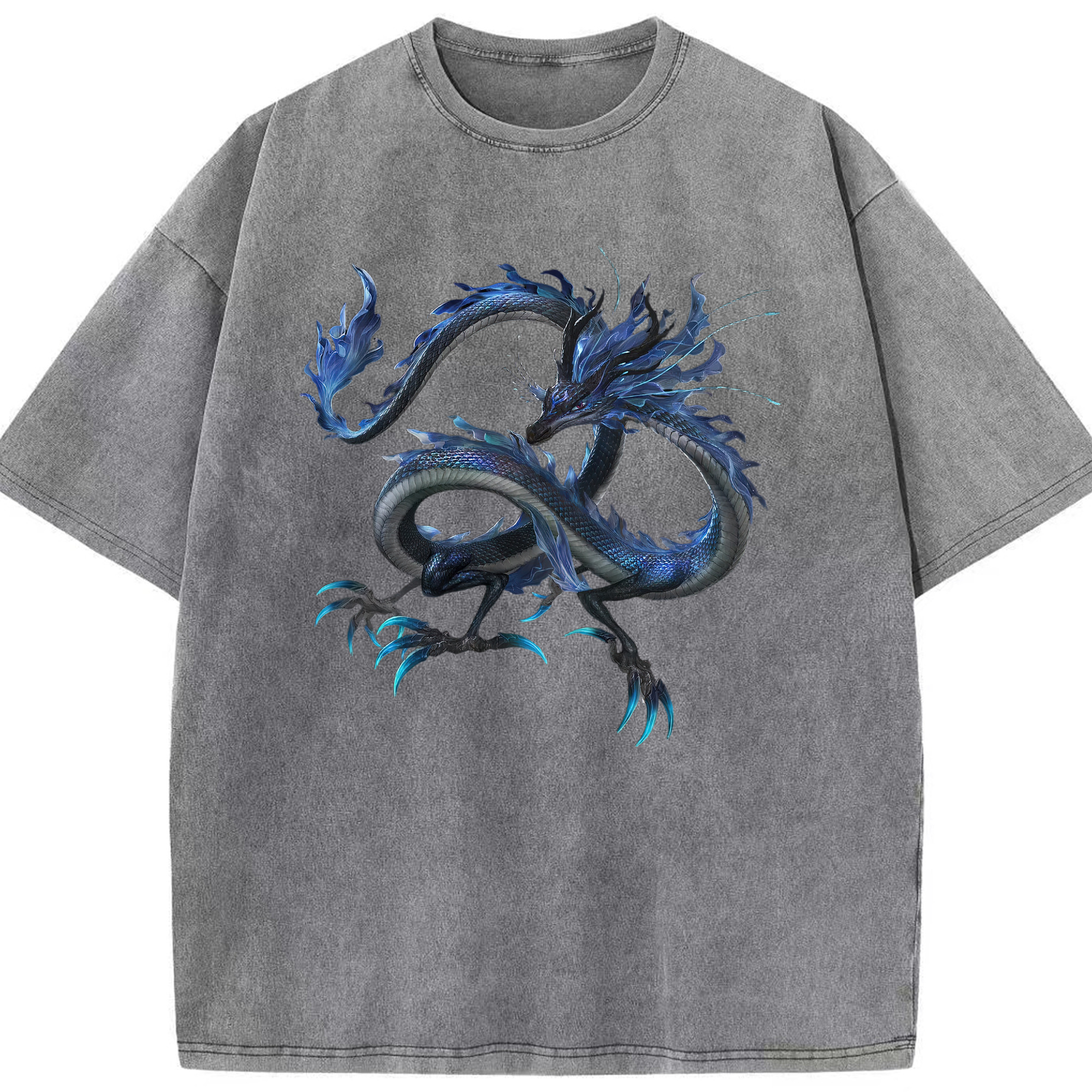（画像用） Ne Zha 2 ナタ 魔童の大暴れ 綿100% ヴィンテージ風 半袖Tシャツ（フロントプリント）