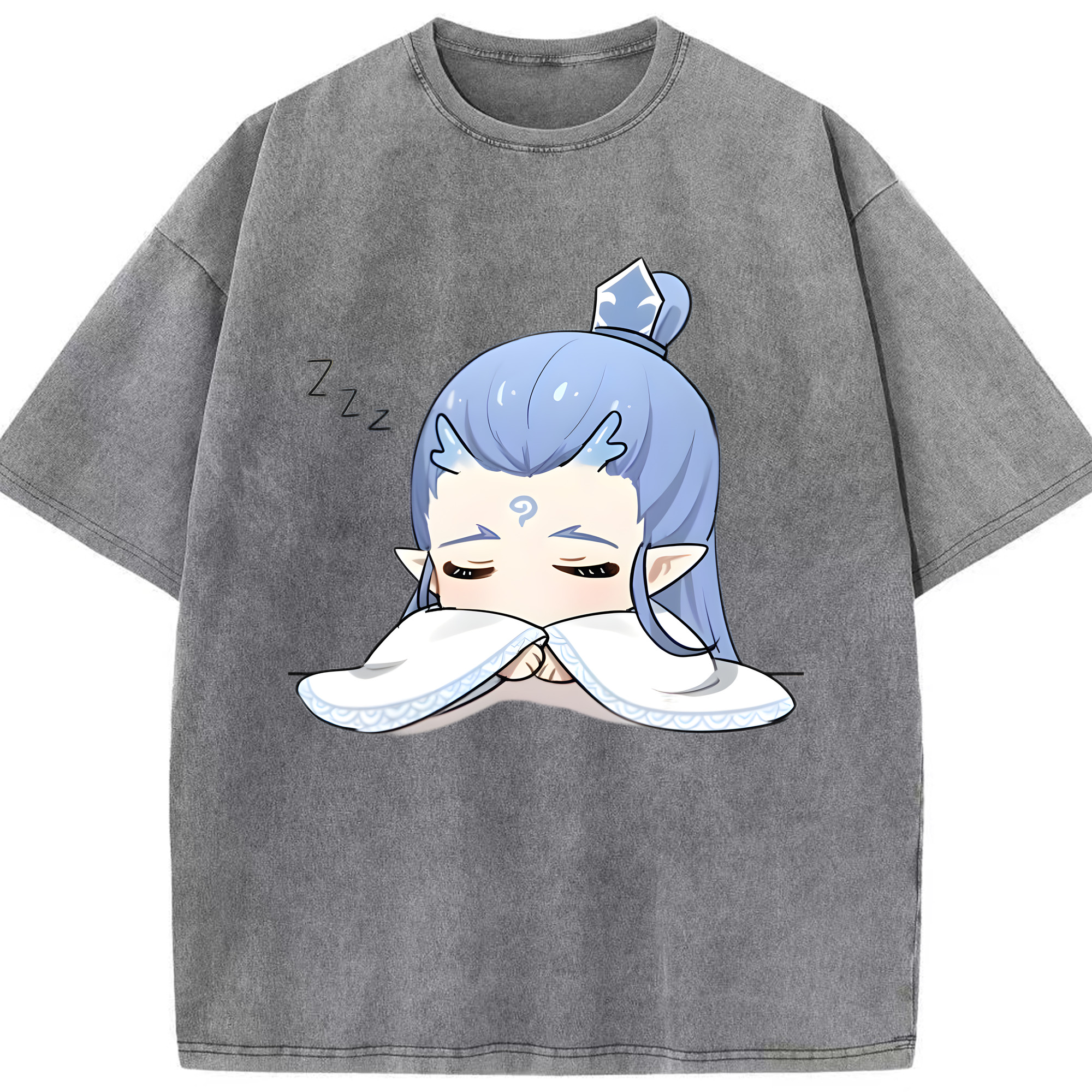 （画像用） Ne Zha 2 ナタ 魔童の大暴れ 綿100% ヴィンテージ風 半袖Tシャツ（フロントプリント）