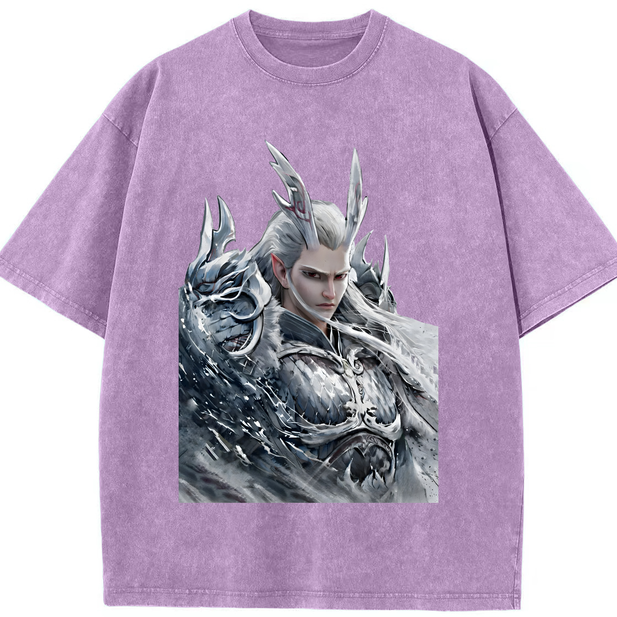 Ne Zha 2 ナタ 魔童の大暴れ 綿100% ヴィンテージ風 半袖Tシャツ（フロントプリント）