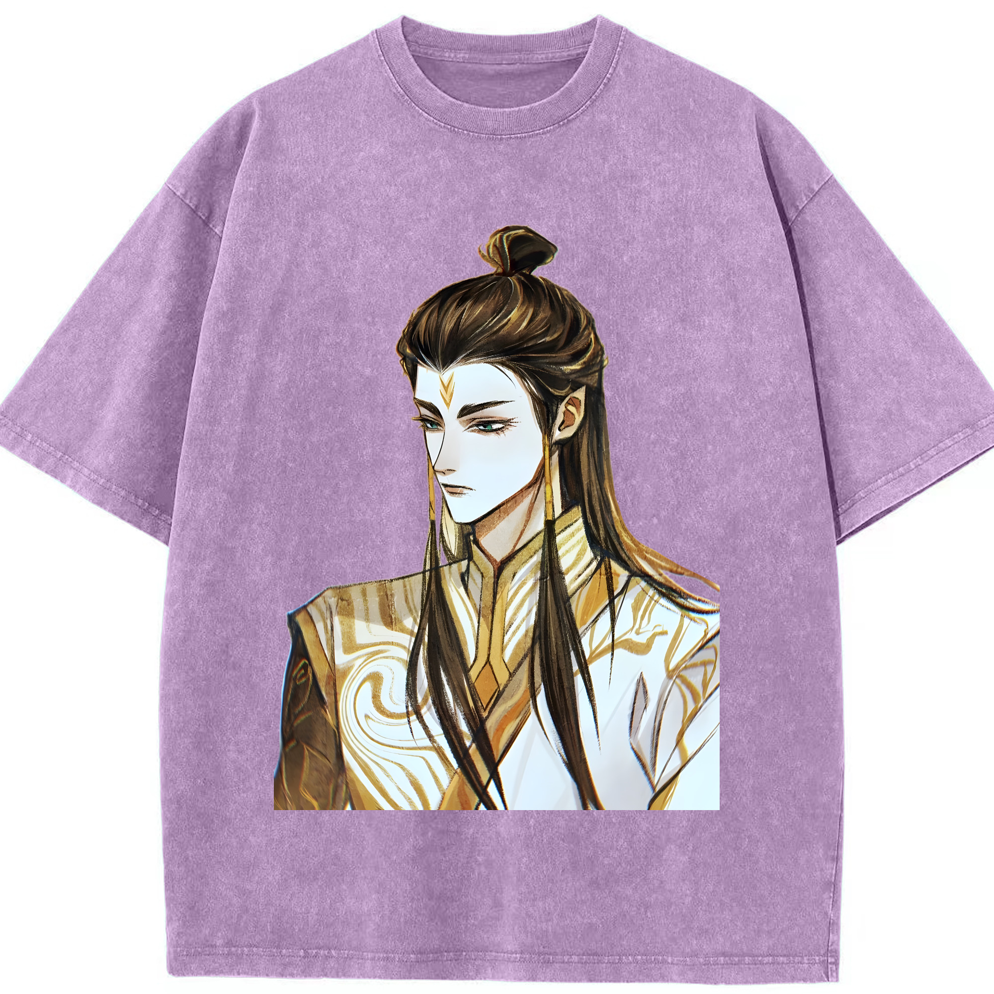 （画像用） Ne Zha 2 ナタ 魔童の大暴れ 綿100% ヴィンテージ風 半袖Tシャツ（フロントプリント）