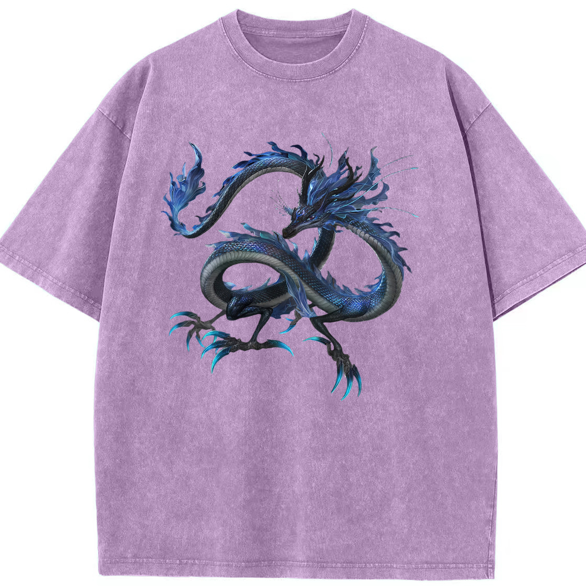 （画像用） Ne Zha 2 ナタ 魔童の大暴れ 綿100% ヴィンテージ風 半袖Tシャツ（フロントプリント）