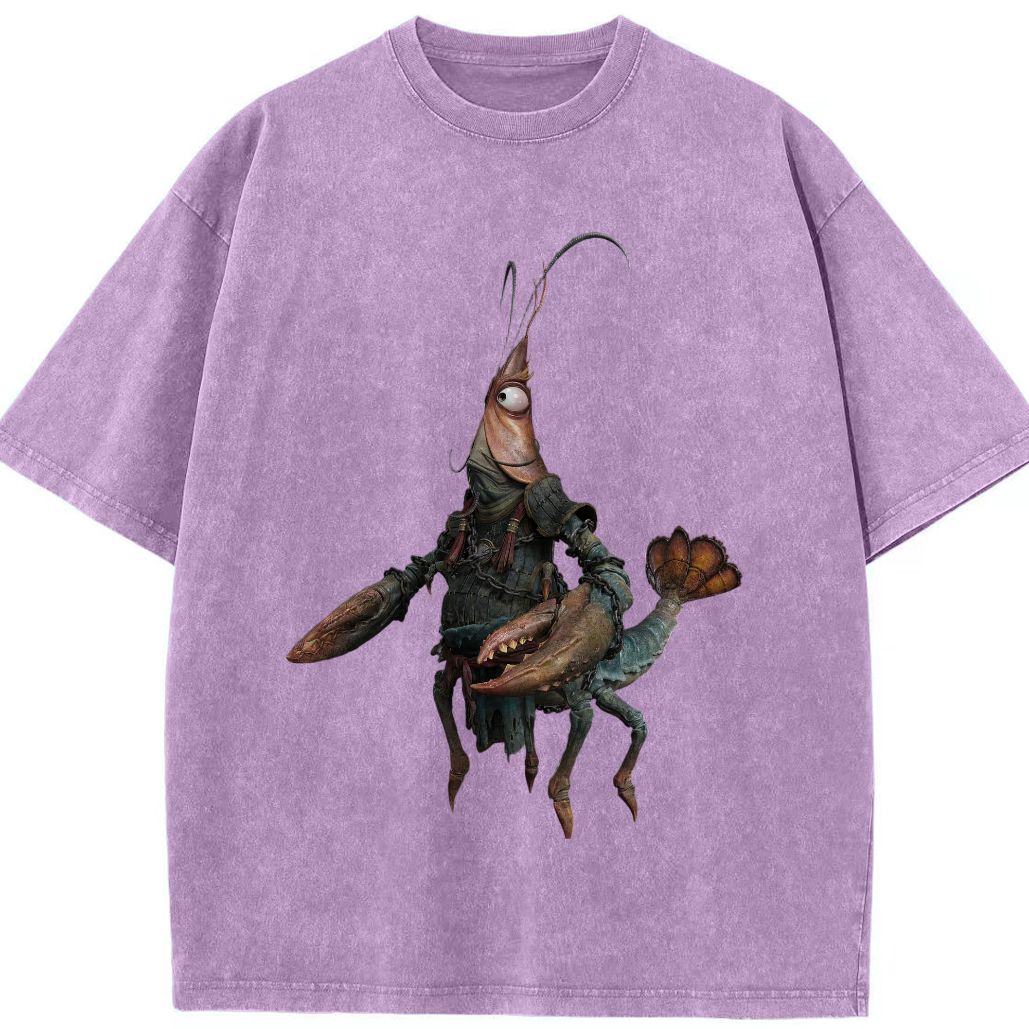 （画像用） Ne Zha 2 ナタ 魔童の大暴れ 綿100% ヴィンテージ風 半袖Tシャツ（フロントプリント）