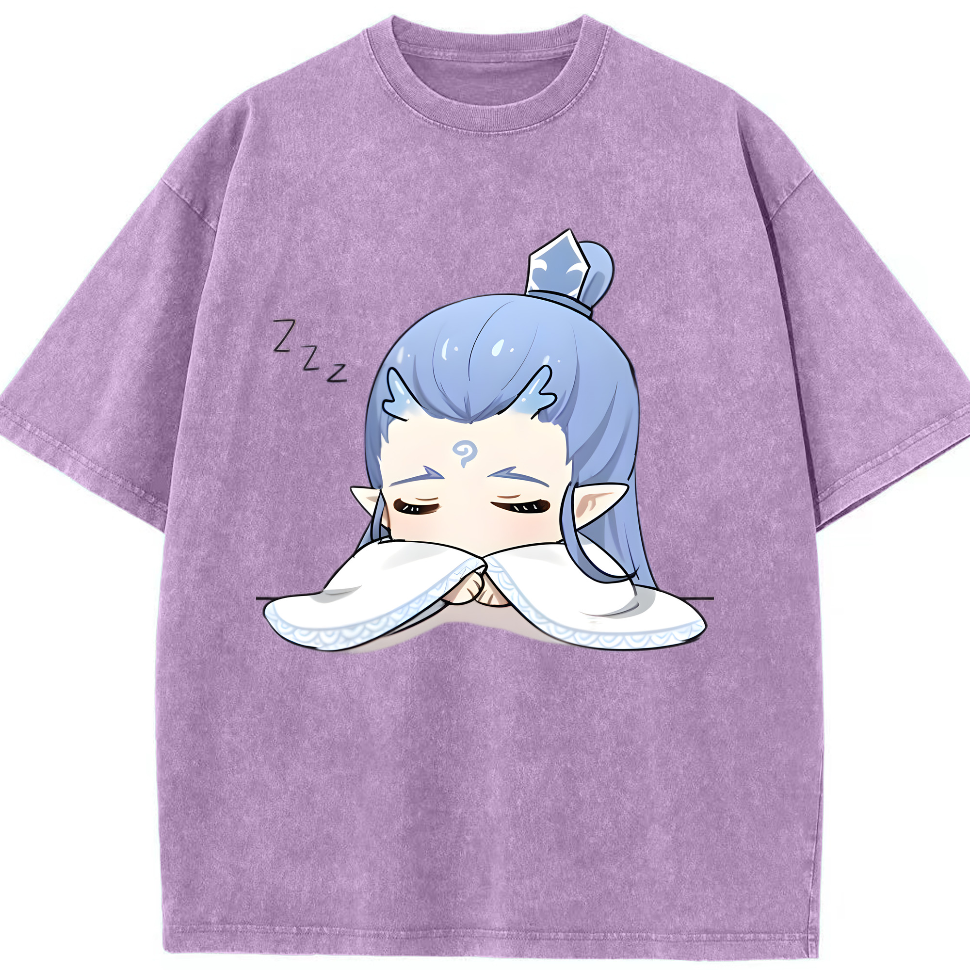 （画像用） Ne Zha 2 ナタ 魔童の大暴れ 綿100% ヴィンテージ風 半袖Tシャツ（フロントプリント）