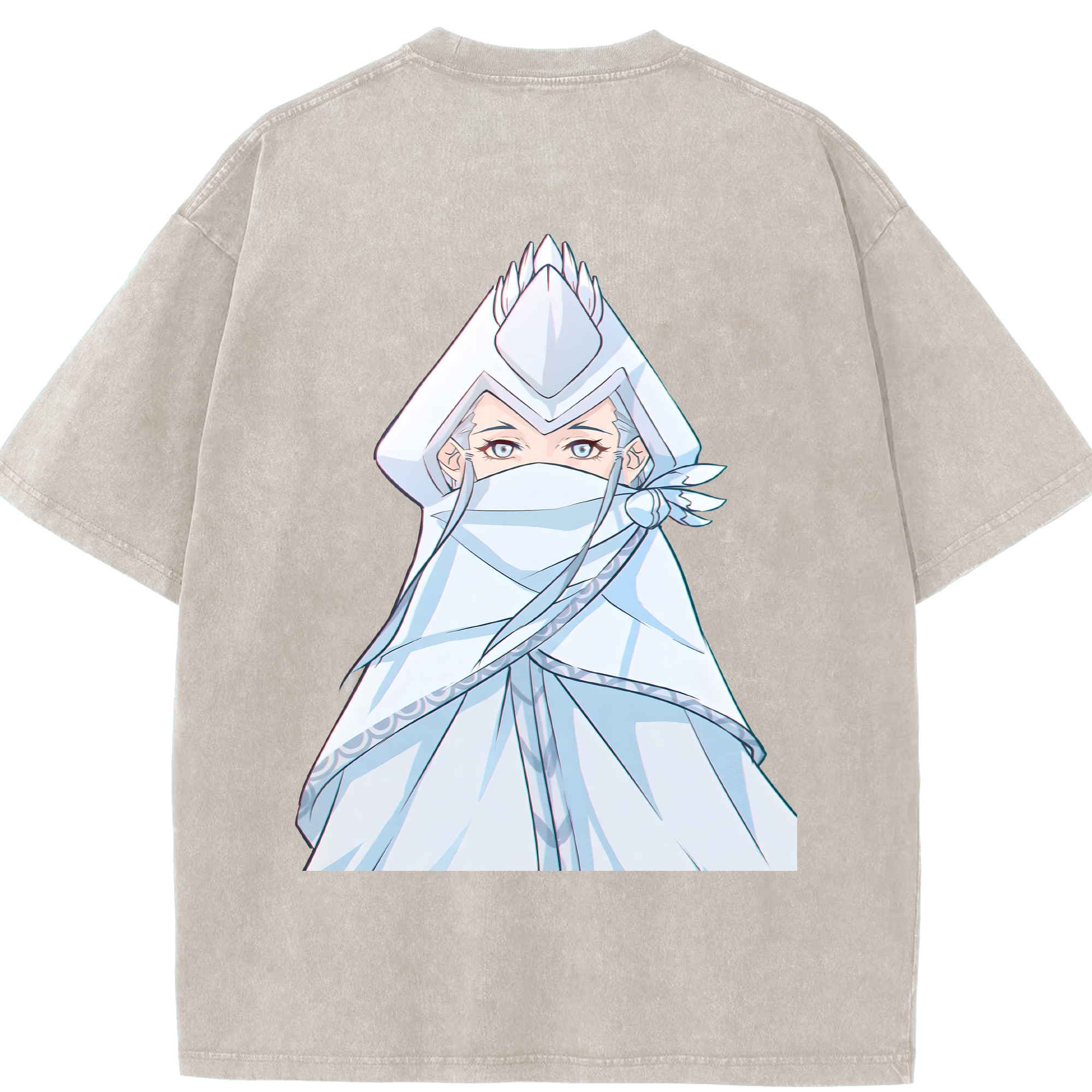 （画像用） Ne Zha 2 ナタ 魔童の大暴れ 綿100% ヴィンテージ風 半袖Tシャツ（背面プリント）