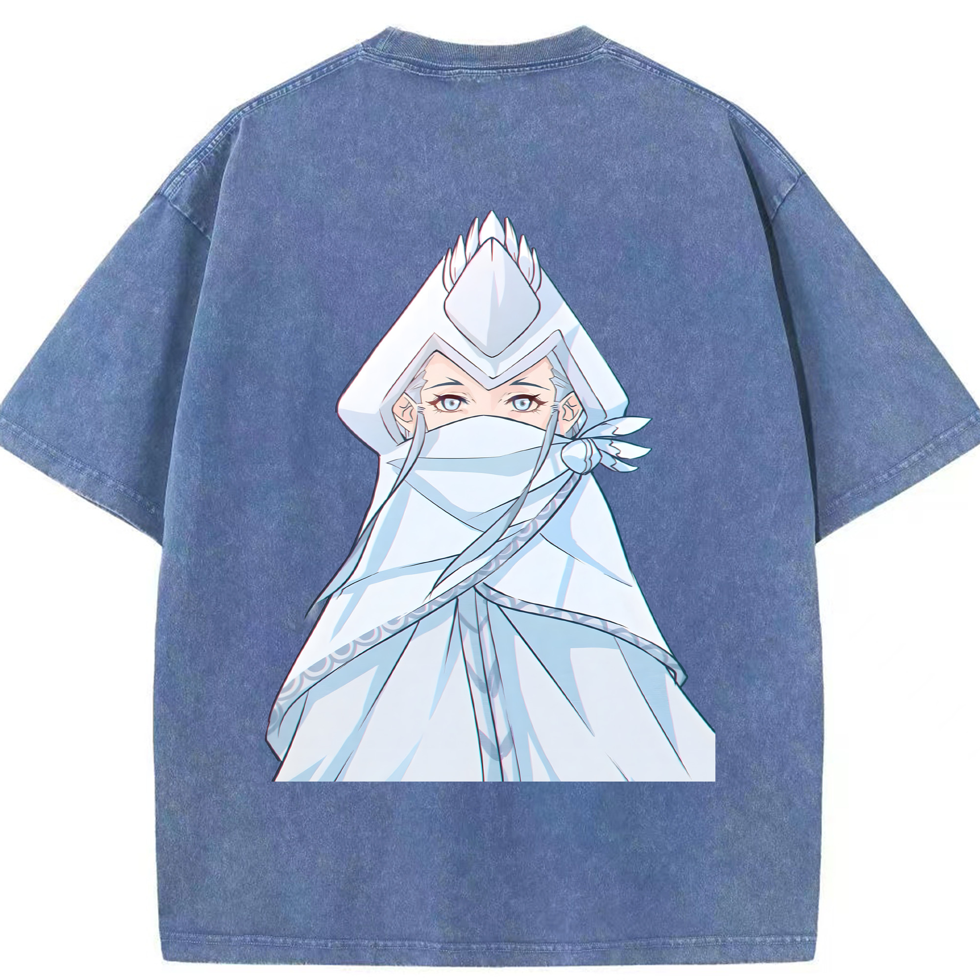 （画像用） Ne Zha 2 ナタ 魔童の大暴れ 綿100% ヴィンテージ風 半袖Tシャツ（背面プリント）
