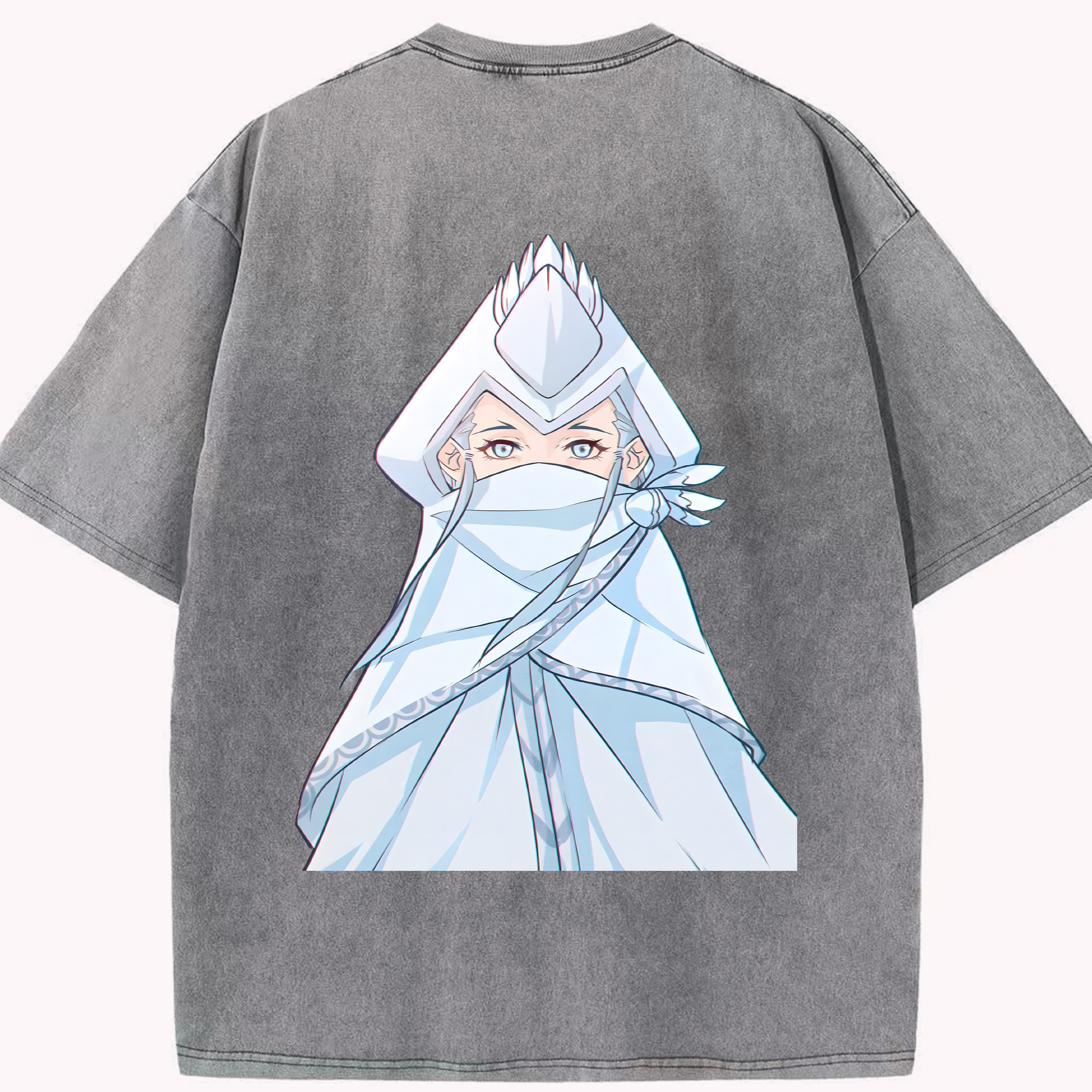 （画像用） Ne Zha 2 ナタ 魔童の大暴れ 綿100% ヴィンテージ風 半袖Tシャツ（背面プリント）