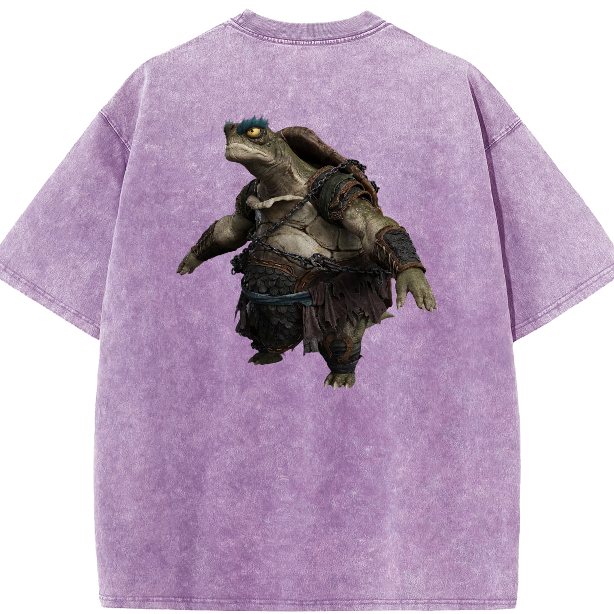 （画像用） Ne Zha 2 ナタ 魔童の大暴れ 綿100% ヴィンテージ風 半袖Tシャツ（背面プリント）