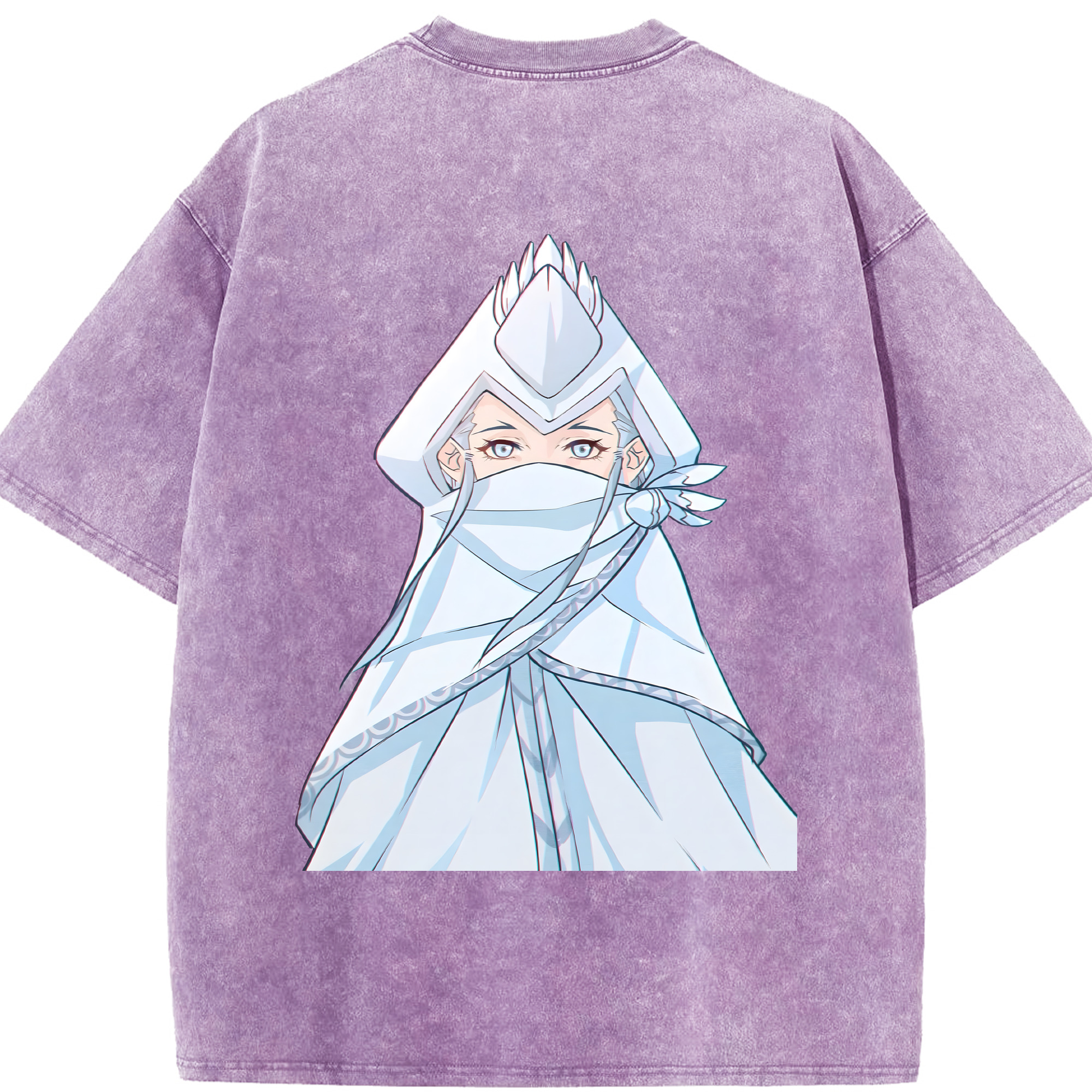 （画像用） Ne Zha 2 ナタ 魔童の大暴れ 綿100% ヴィンテージ風 半袖Tシャツ（背面プリント）