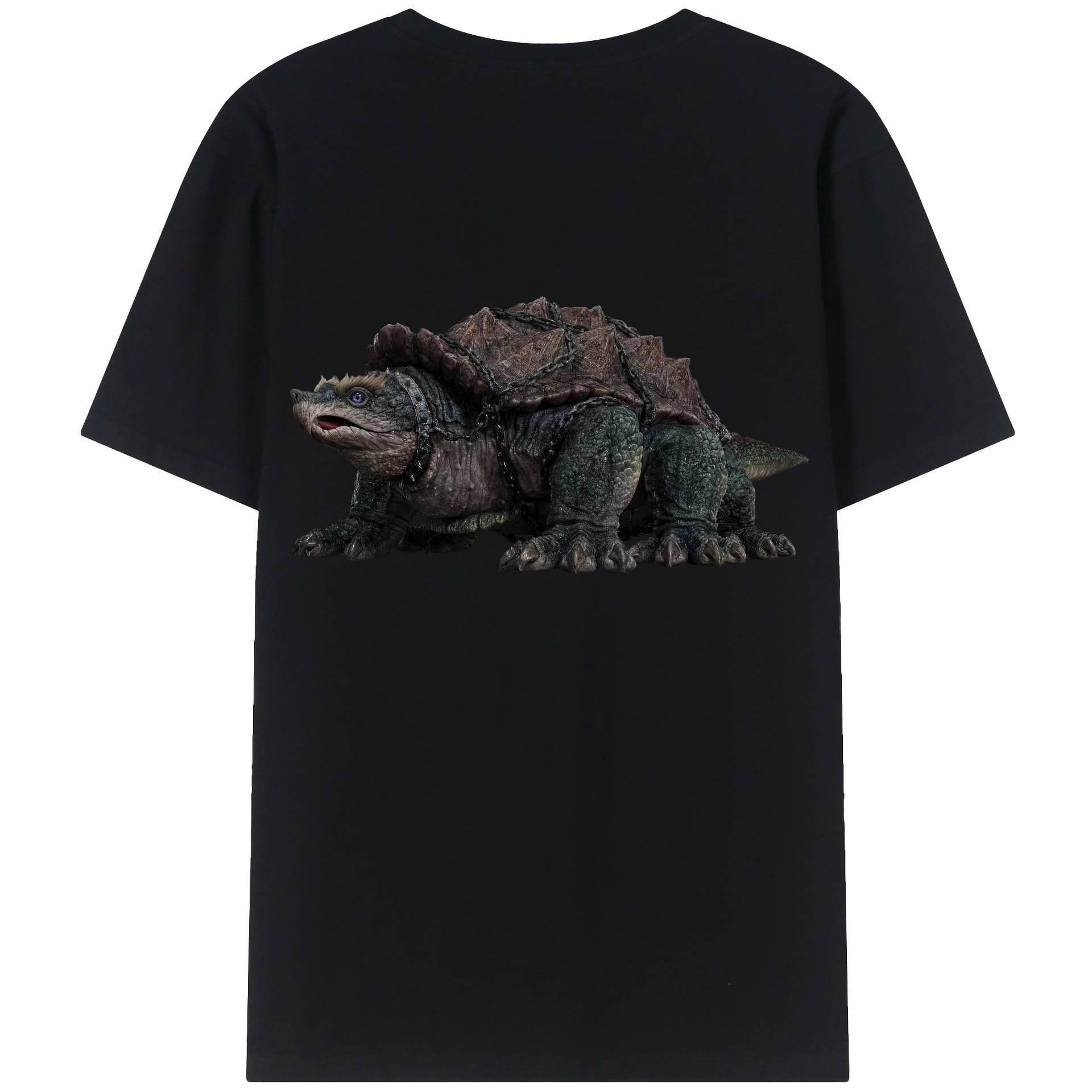（画像用） Ne Zha 2 ナタ 魔童の大暴れ 綿100％ メンズ半袖Tシャツ（バックプリント） 通気性