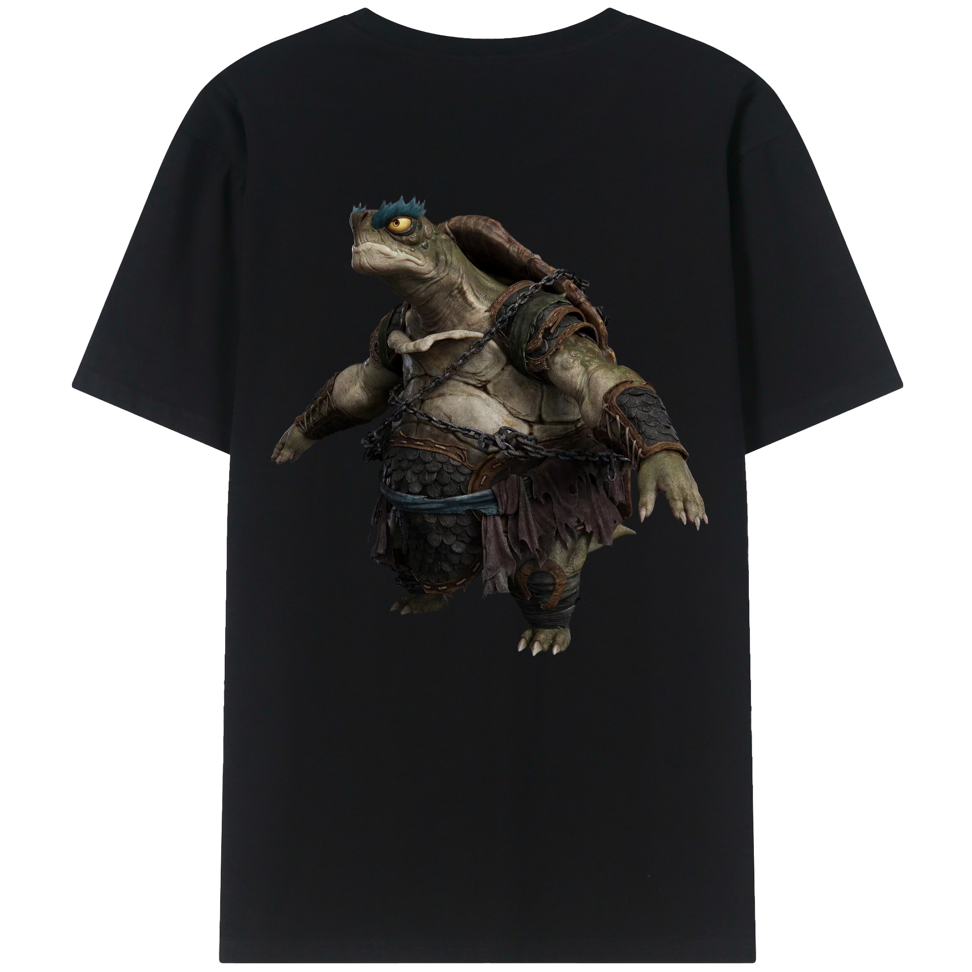 （画像用） Ne Zha 2 ナタ 魔童の大暴れ 綿100％ メンズ半袖Tシャツ（バックプリント） 通気性