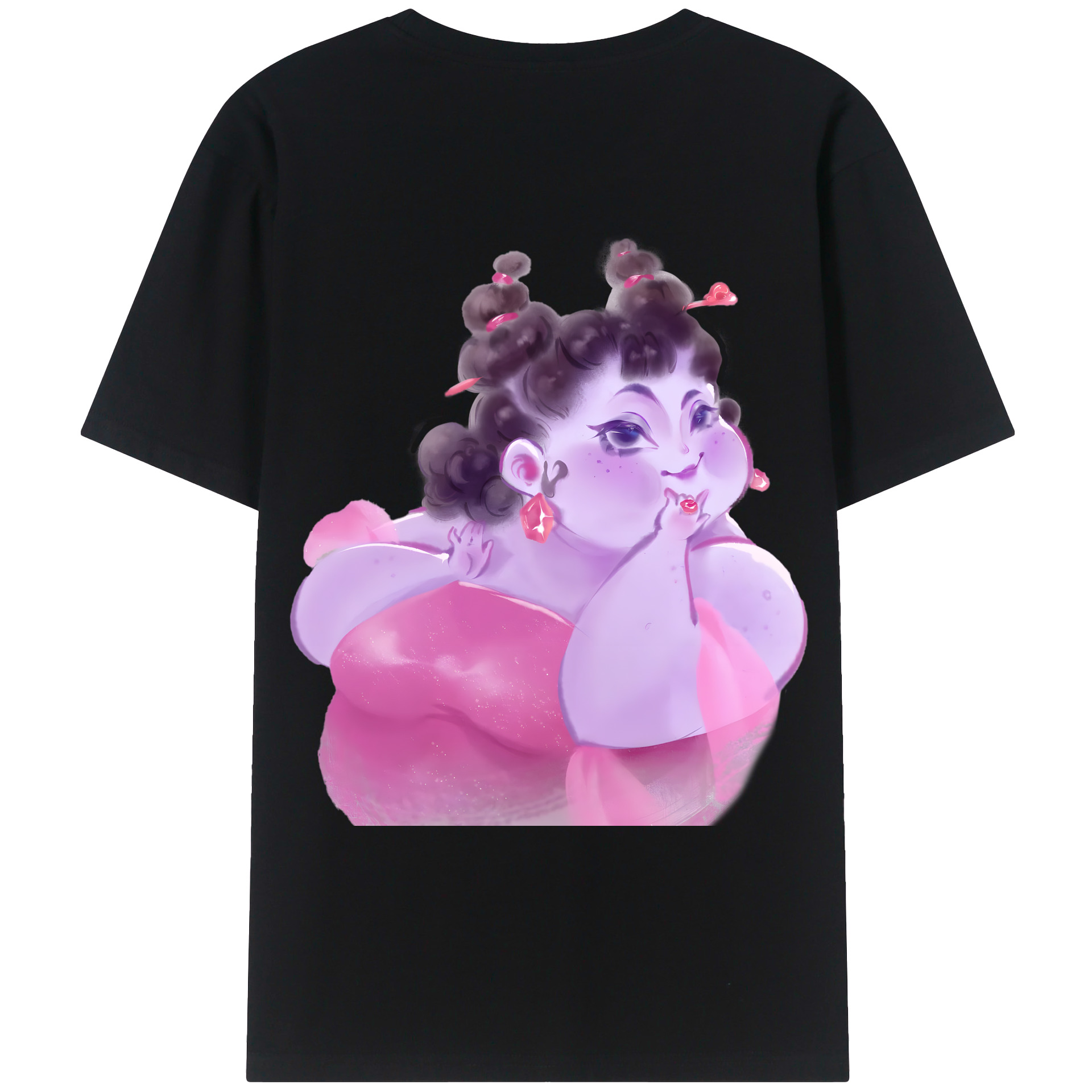 （画像用） Ne Zha 2 ナタ 魔童の大暴れ 綿100％ メンズ半袖Tシャツ（バックプリント） 通気性