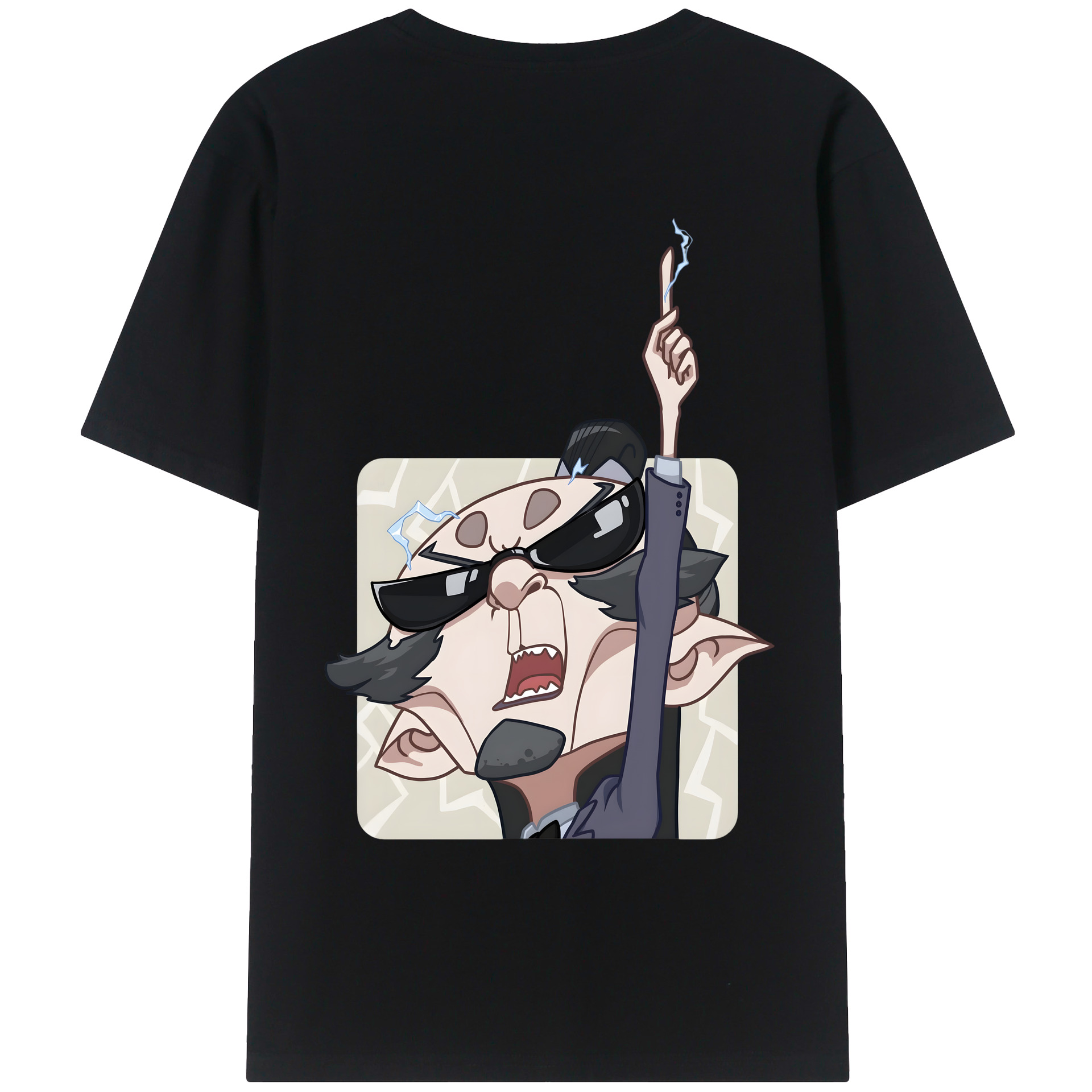 （画像用） Ne Zha 2 ナタ 魔童の大暴れ 綿100％ メンズ半袖Tシャツ（バックプリント） 通気性