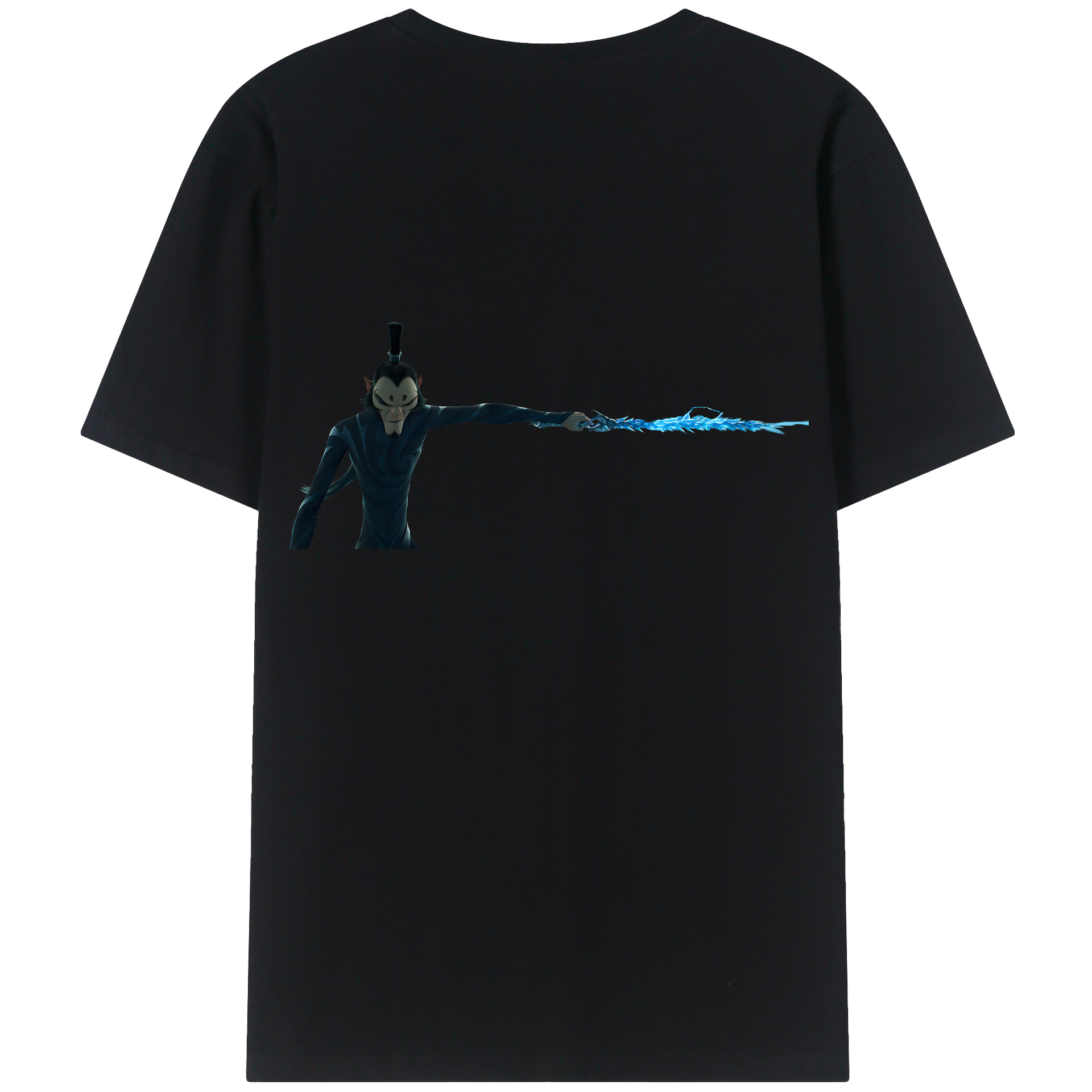 （画像用） Ne Zha 2 ナタ 魔童の大暴れ 綿100％ メンズ半袖Tシャツ（バックプリント） 通気性