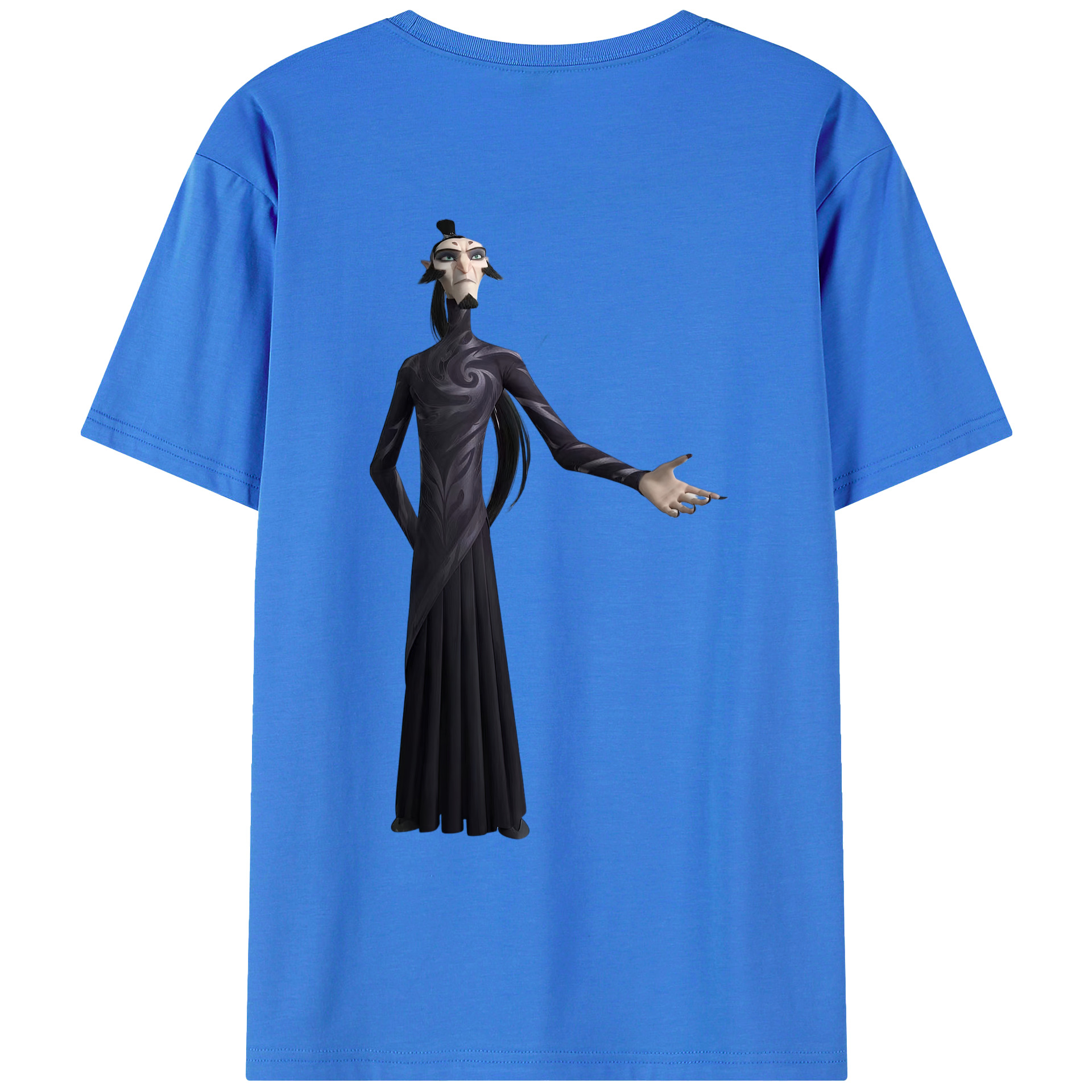 （画像用） Ne Zha 2 ナタ 魔童の大暴れ 綿100％ メンズ半袖Tシャツ（バックプリント） 通気性