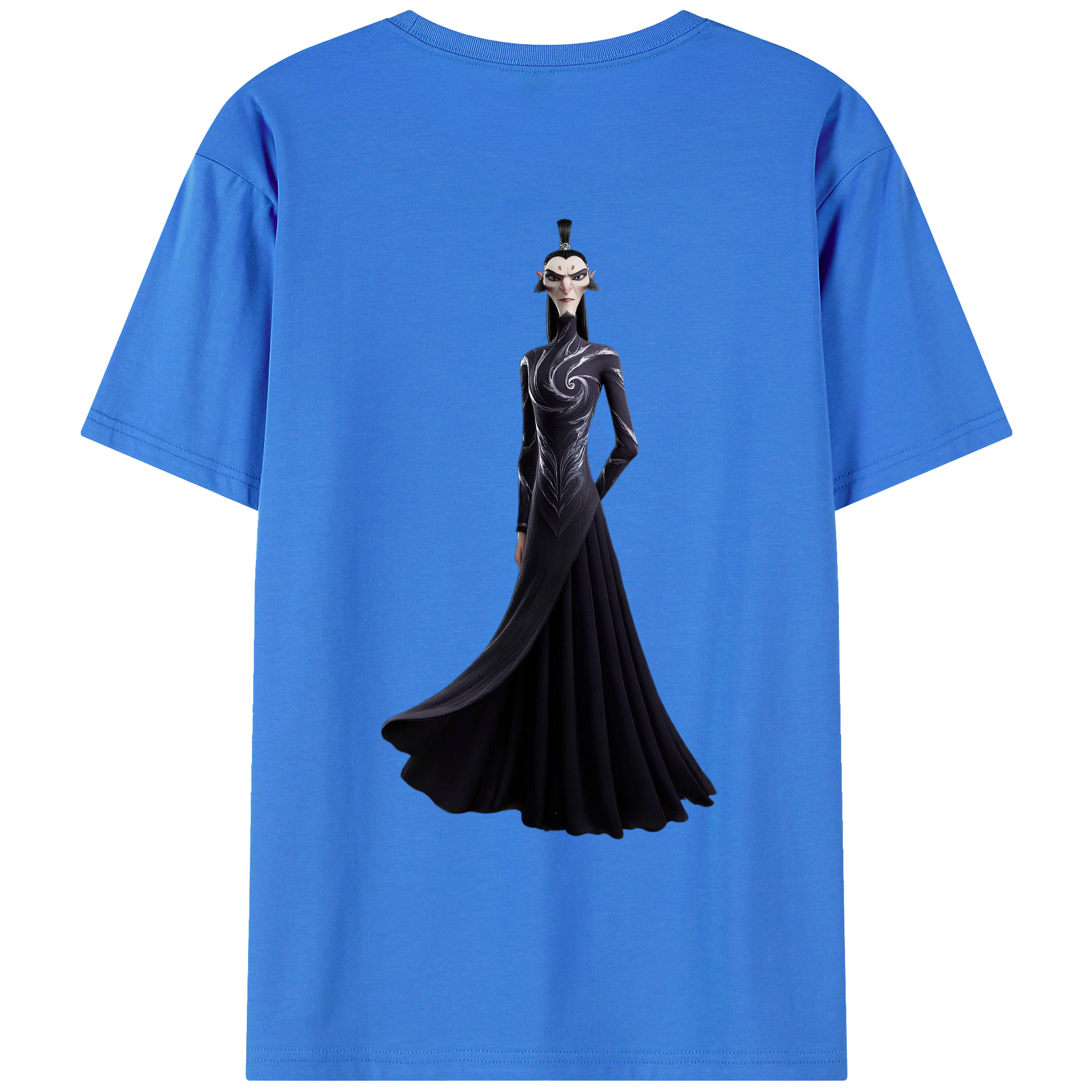 （画像用） Ne Zha 2 ナタ 魔童の大暴れ 綿100％ メンズ半袖Tシャツ（バックプリント） 通気性