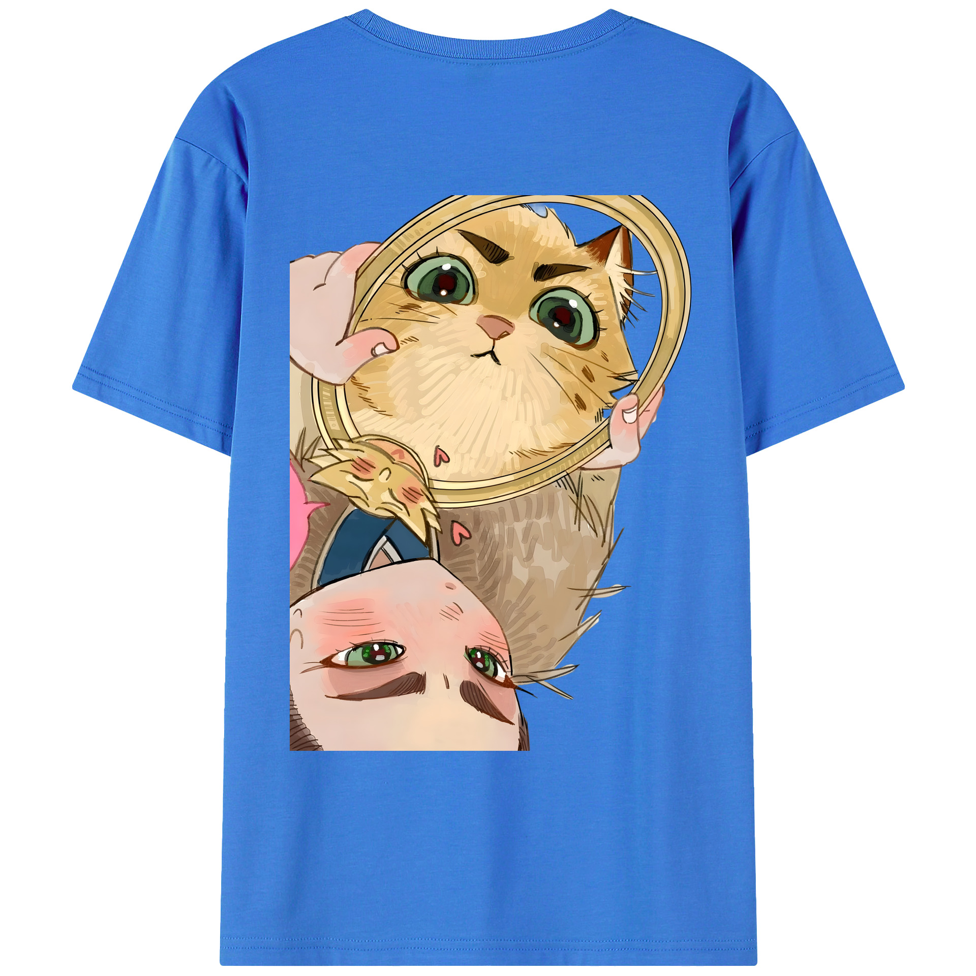 （画像用） Ne Zha 2 ナタ 魔童の大暴れ 綿100％ メンズ半袖Tシャツ（バックプリント） 通気性