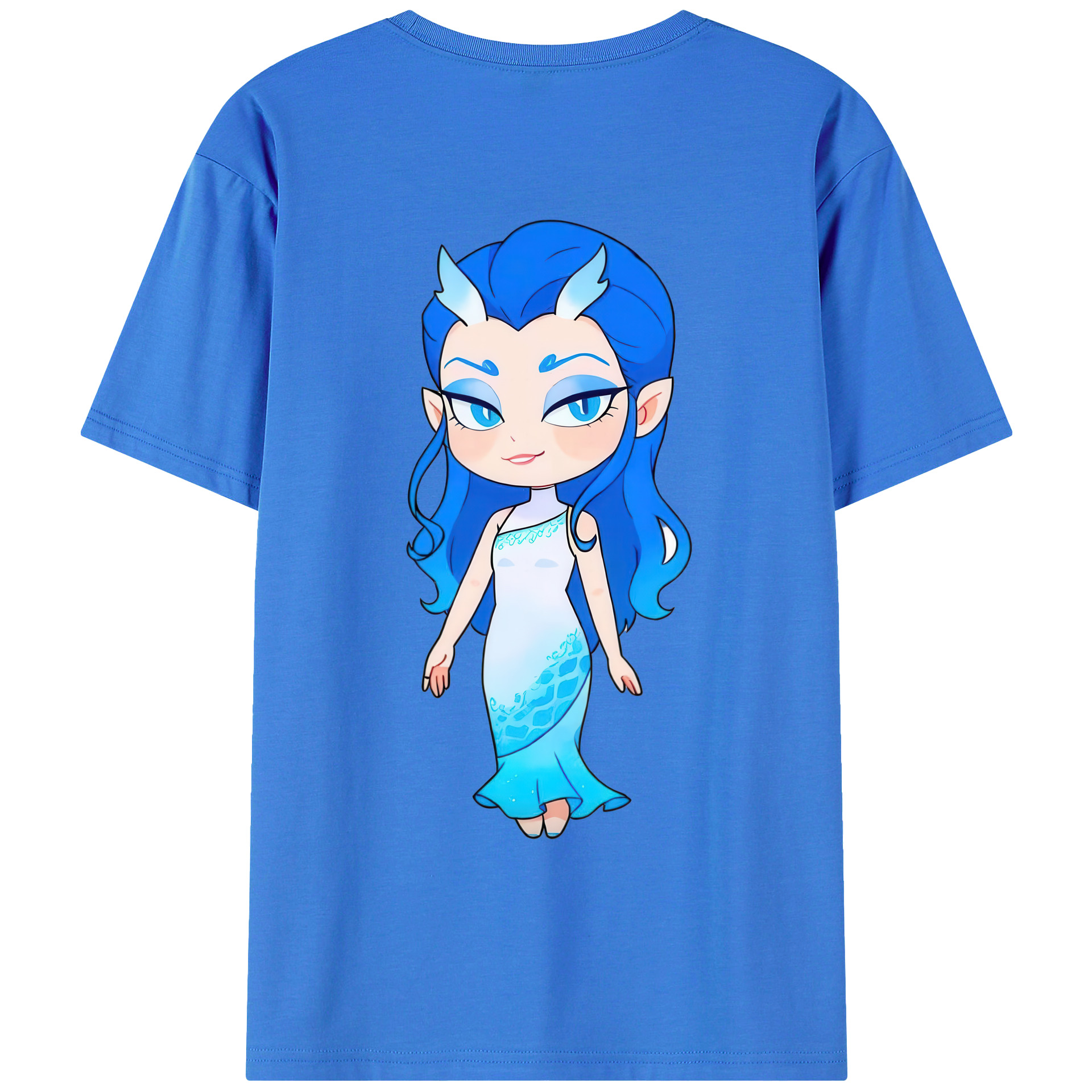 （画像用） Ne Zha 2 ナタ 魔童の大暴れ 綿100％ メンズ半袖Tシャツ（バックプリント） 通気性