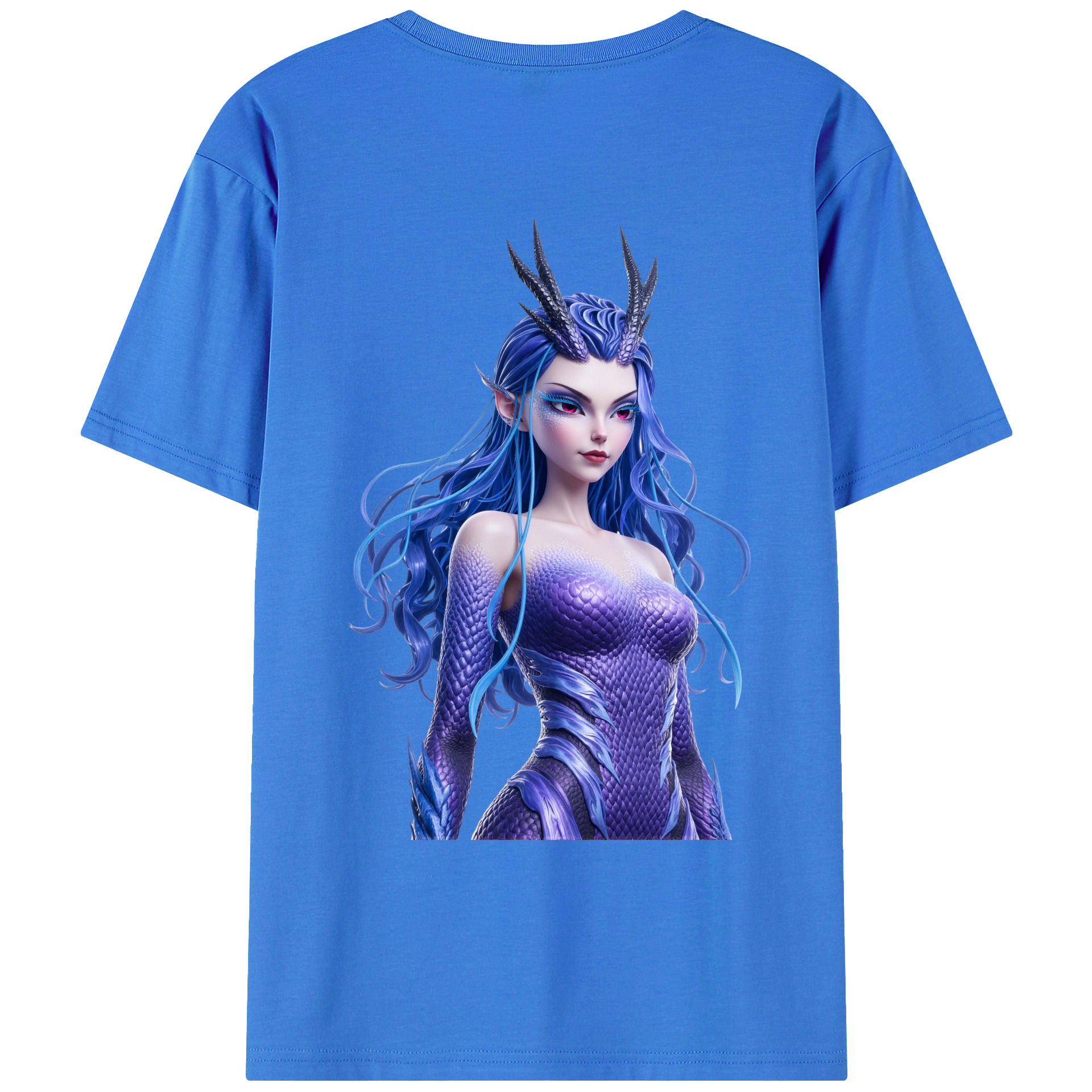（画像用） Ne Zha 2 ナタ 魔童の大暴れ 綿100％ メンズ半袖Tシャツ（バックプリント） 通気性