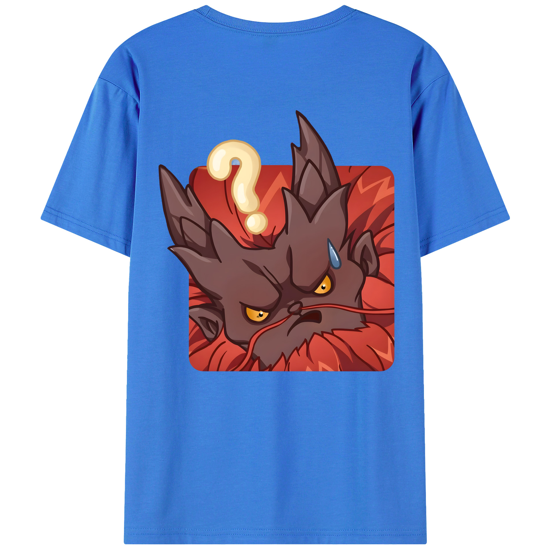 （画像用） Ne Zha 2 ナタ 魔童の大暴れ 綿100％ メンズ半袖Tシャツ（バックプリント） 通気性