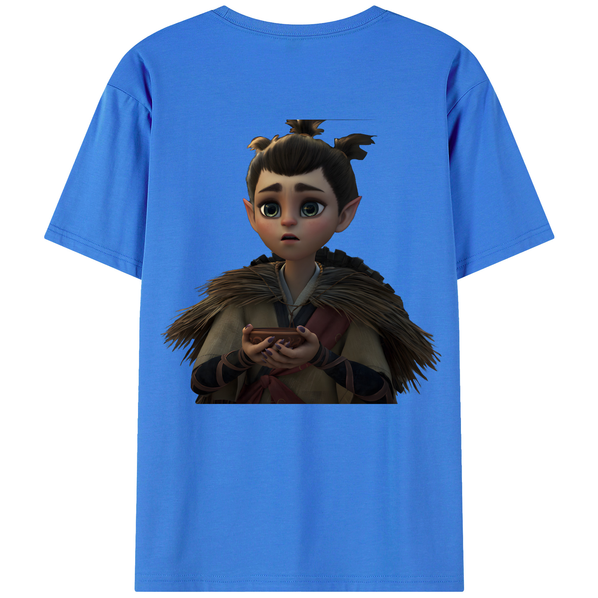 （画像用） Ne Zha 2 ナタ 魔童の大暴れ 綿100％ メンズ半袖Tシャツ（バックプリント） 通気性