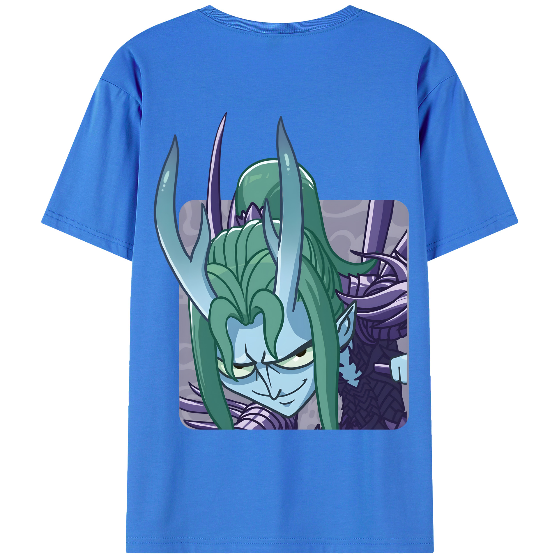 （画像用） Ne Zha 2 ナタ 魔童の大暴れ 綿100％ メンズ半袖Tシャツ（バックプリント） 通気性