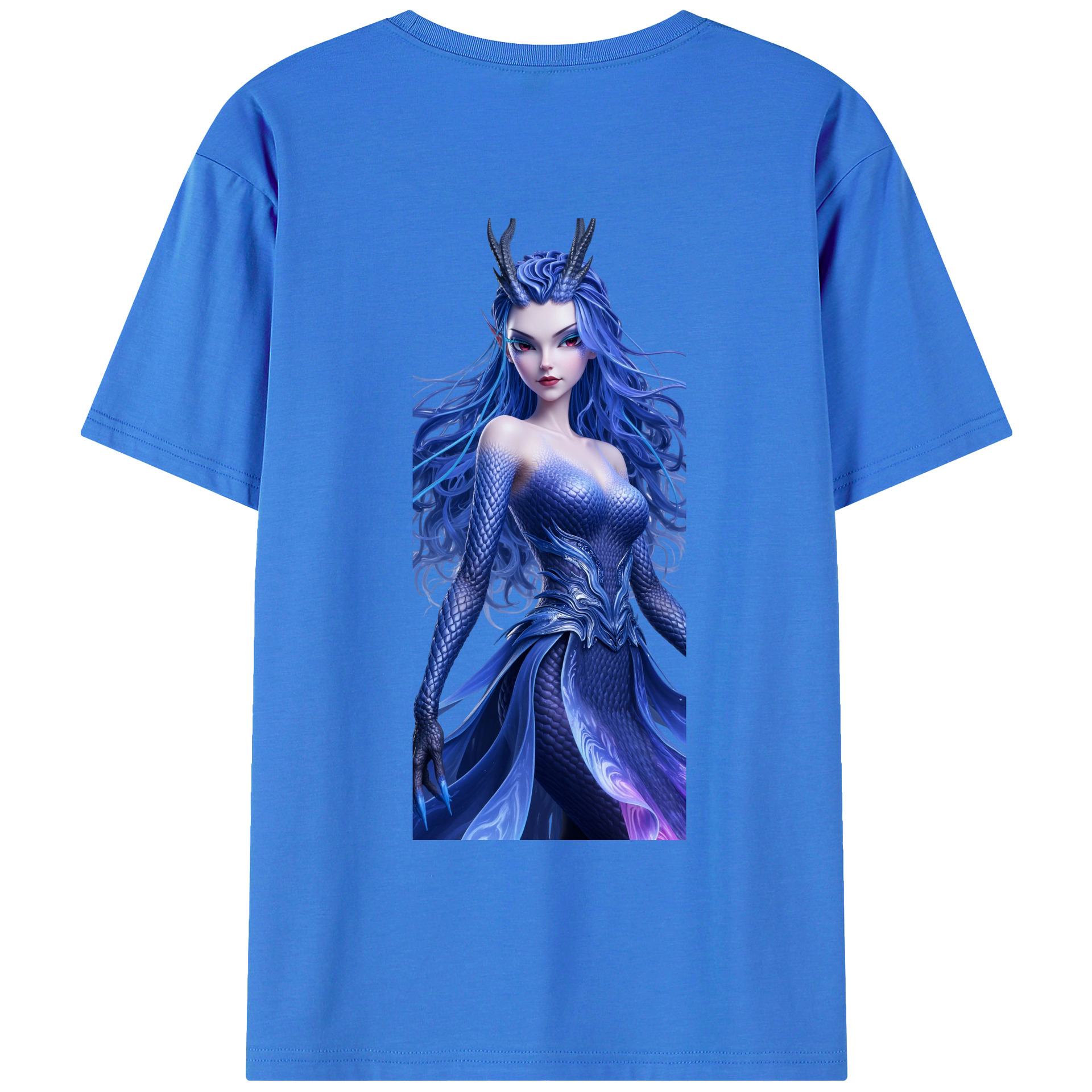 （画像用） Ne Zha 2 ナタ 魔童の大暴れ 綿100％ メンズ半袖Tシャツ（バックプリント） 通気性