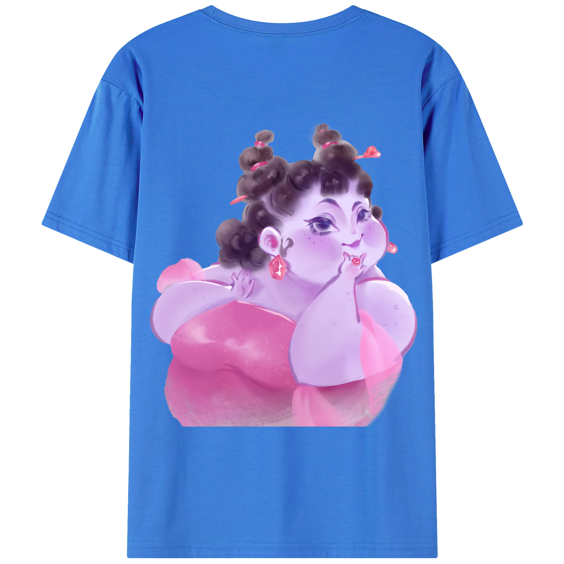 （画像用） Ne Zha 2 ナタ 魔童の大暴れ 綿100％ メンズ半袖Tシャツ（バックプリント） 通気性