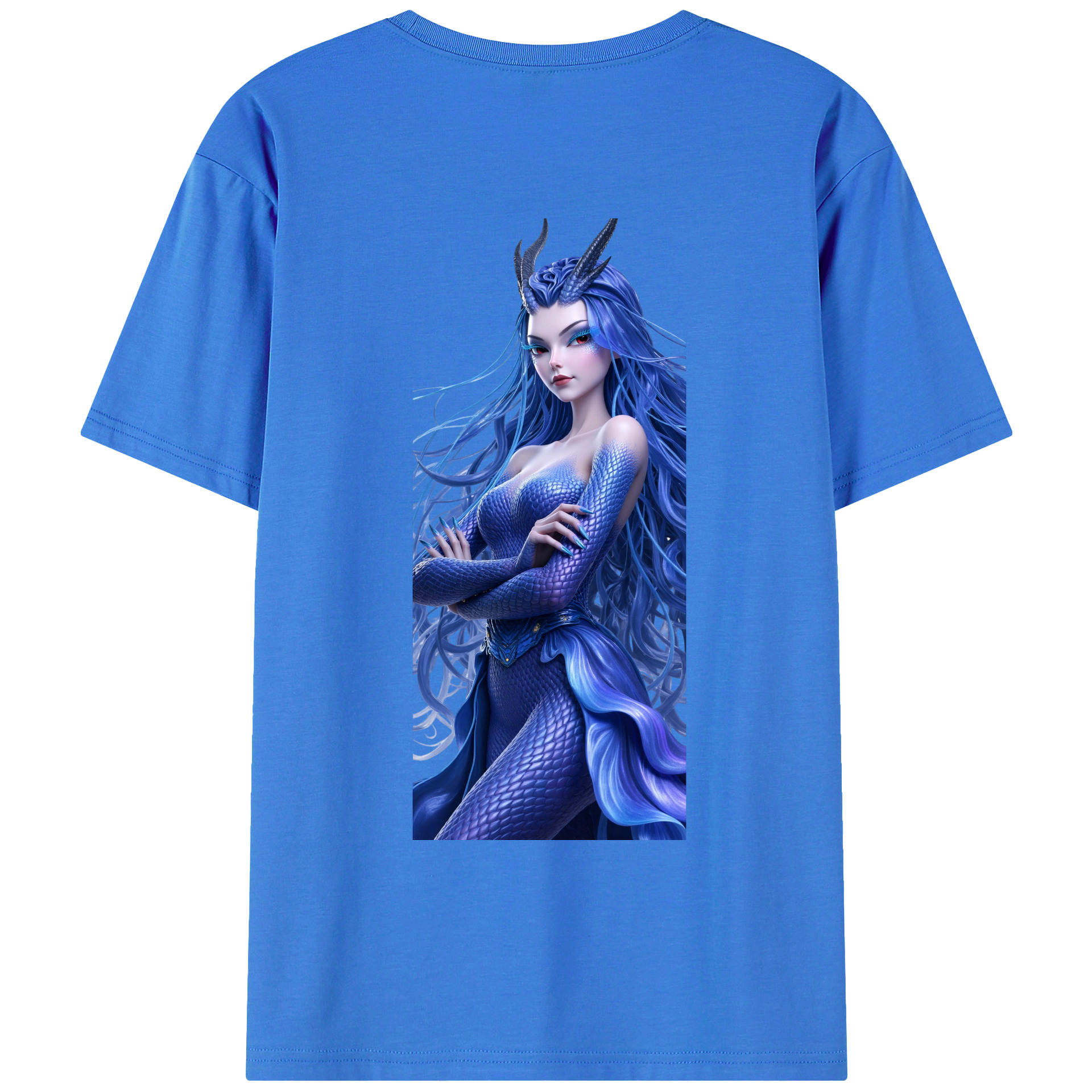 （画像用） Ne Zha 2 ナタ 魔童の大暴れ 綿100％ メンズ半袖Tシャツ（バックプリント） 通気性