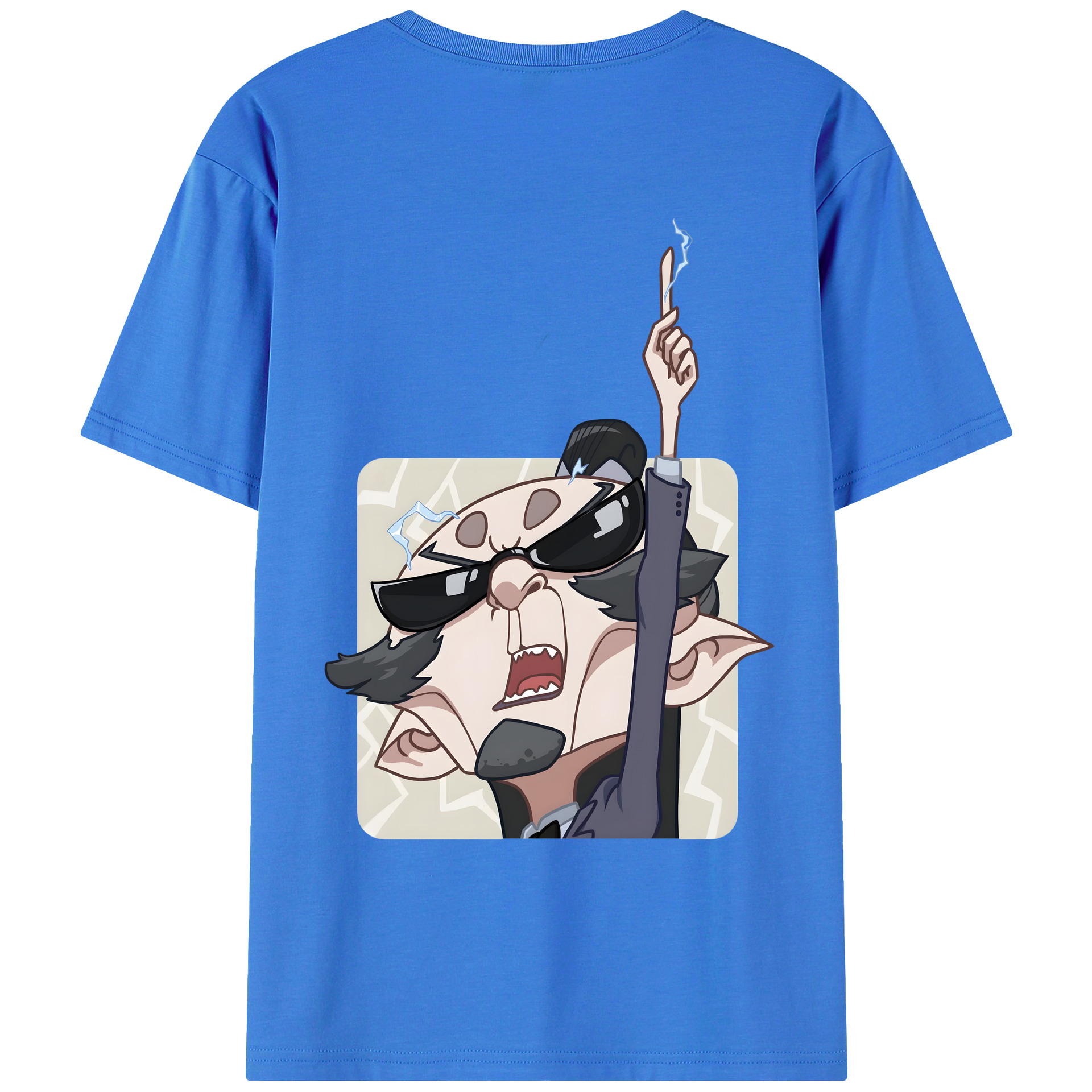 （画像用） Ne Zha 2 ナタ 魔童の大暴れ 綿100％ メンズ半袖Tシャツ（バックプリント） 通気性