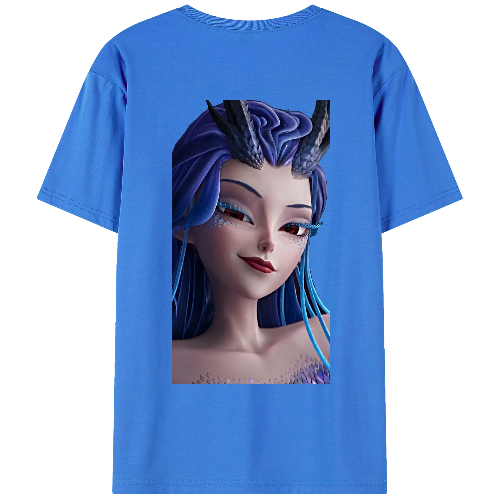 （画像用） Ne Zha 2 ナタ 魔童の大暴れ 綿100％ メンズ半袖Tシャツ（バックプリント） 通気性
