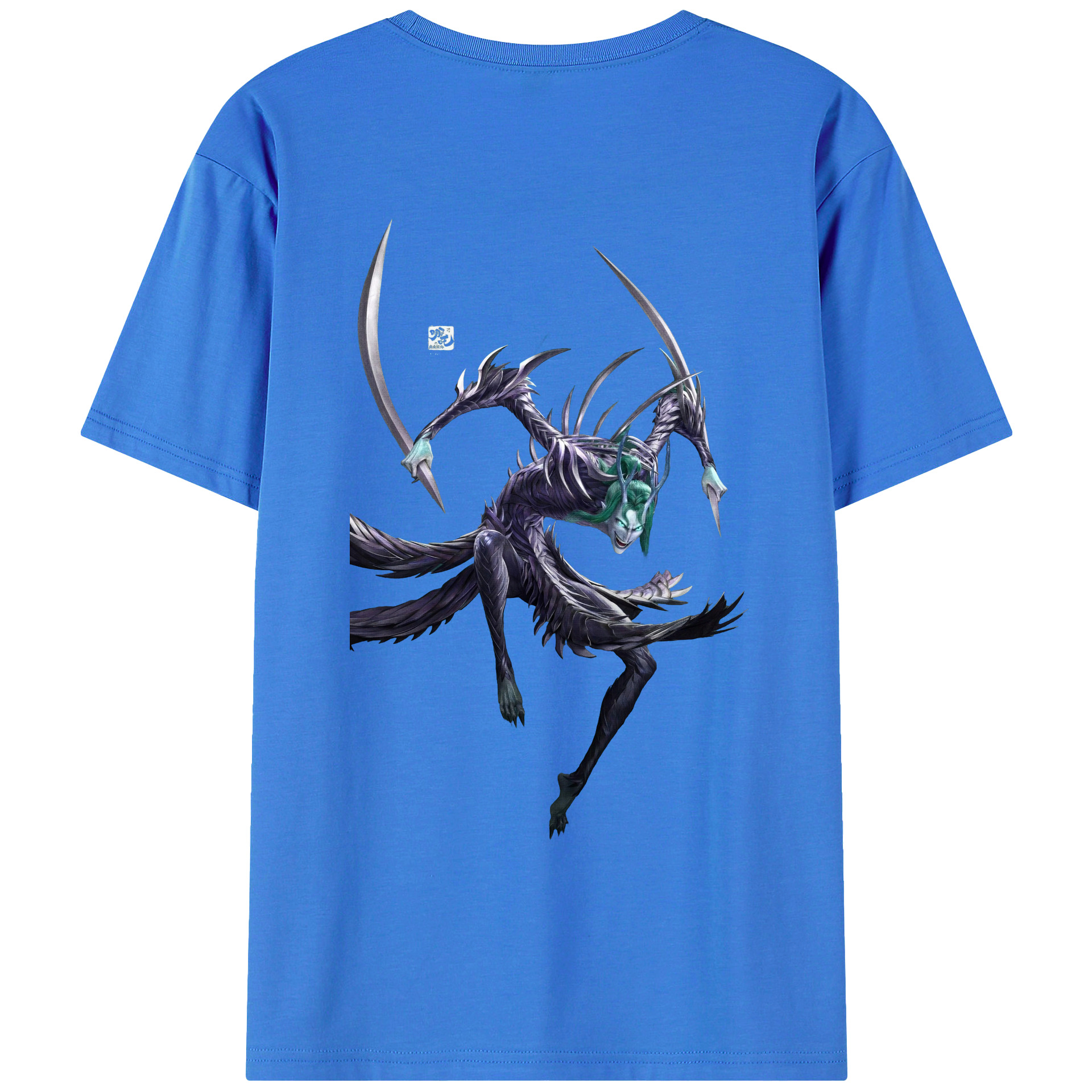 （画像用） Ne Zha 2 ナタ 魔童の大暴れ 綿100％ メンズ半袖Tシャツ（バックプリント） 通気性