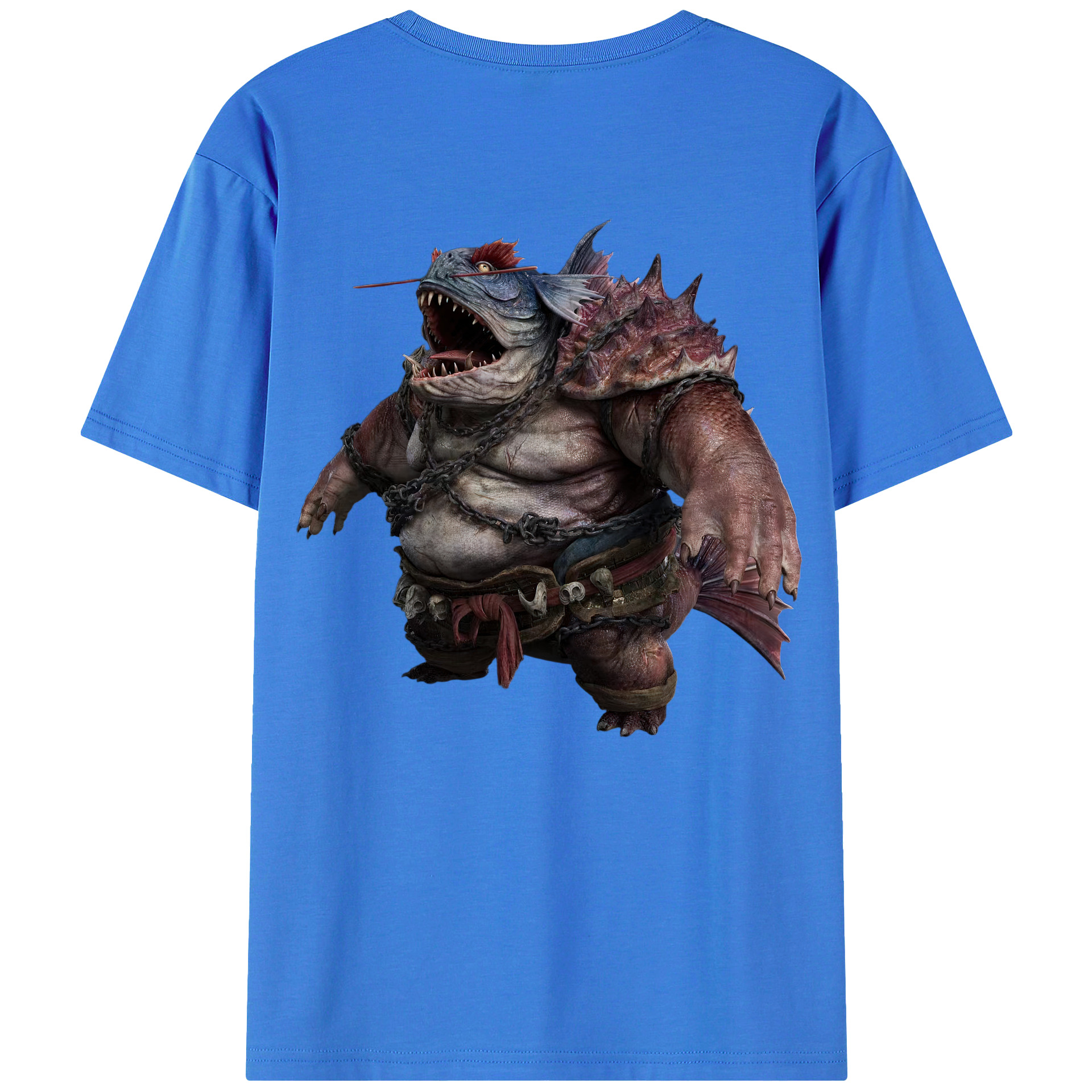 （画像用） Ne Zha 2 ナタ 魔童の大暴れ 綿100％ メンズ半袖Tシャツ（バックプリント） 通気性