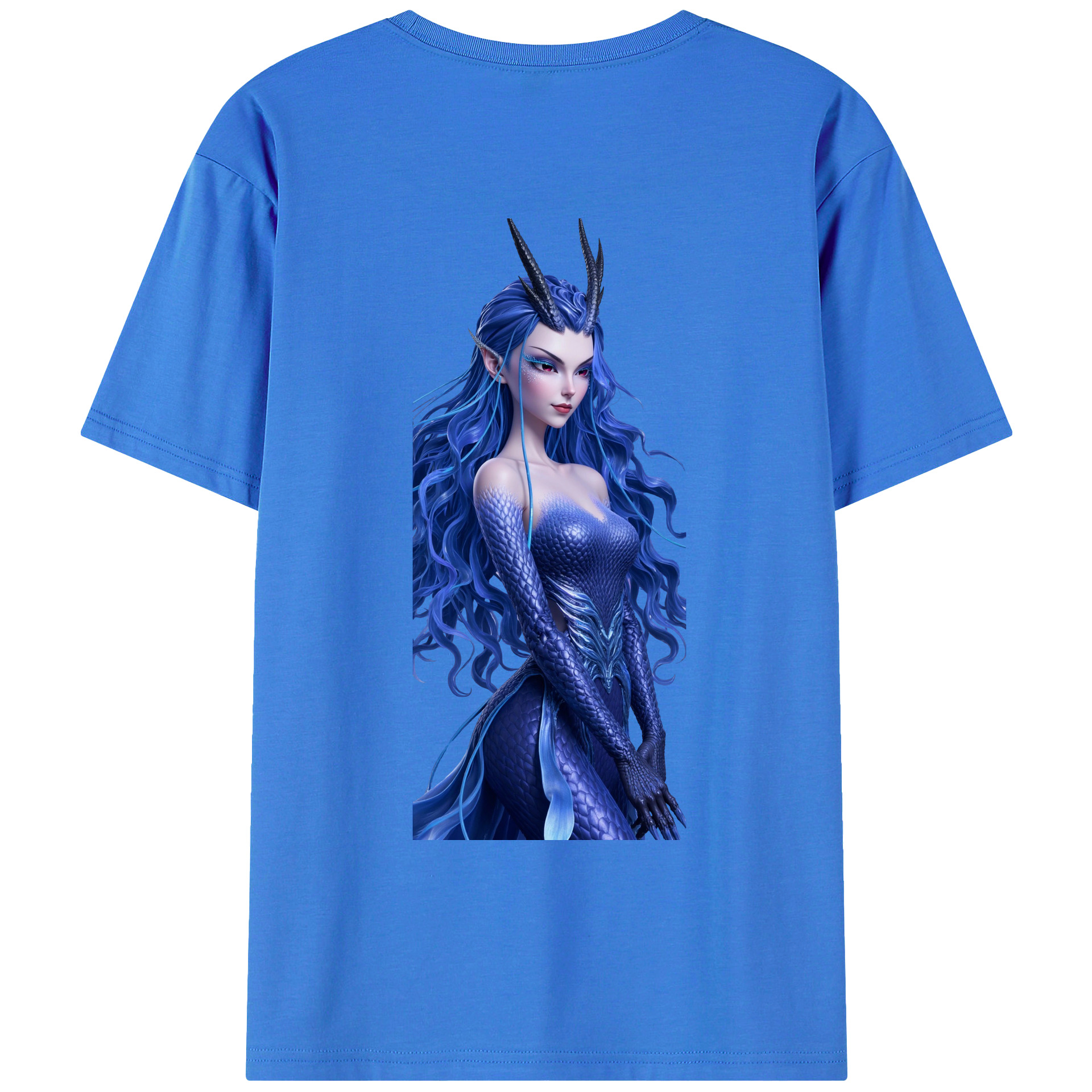 （画像用） Ne Zha 2 ナタ 魔童の大暴れ 綿100％ メンズ半袖Tシャツ（バックプリント） 通気性