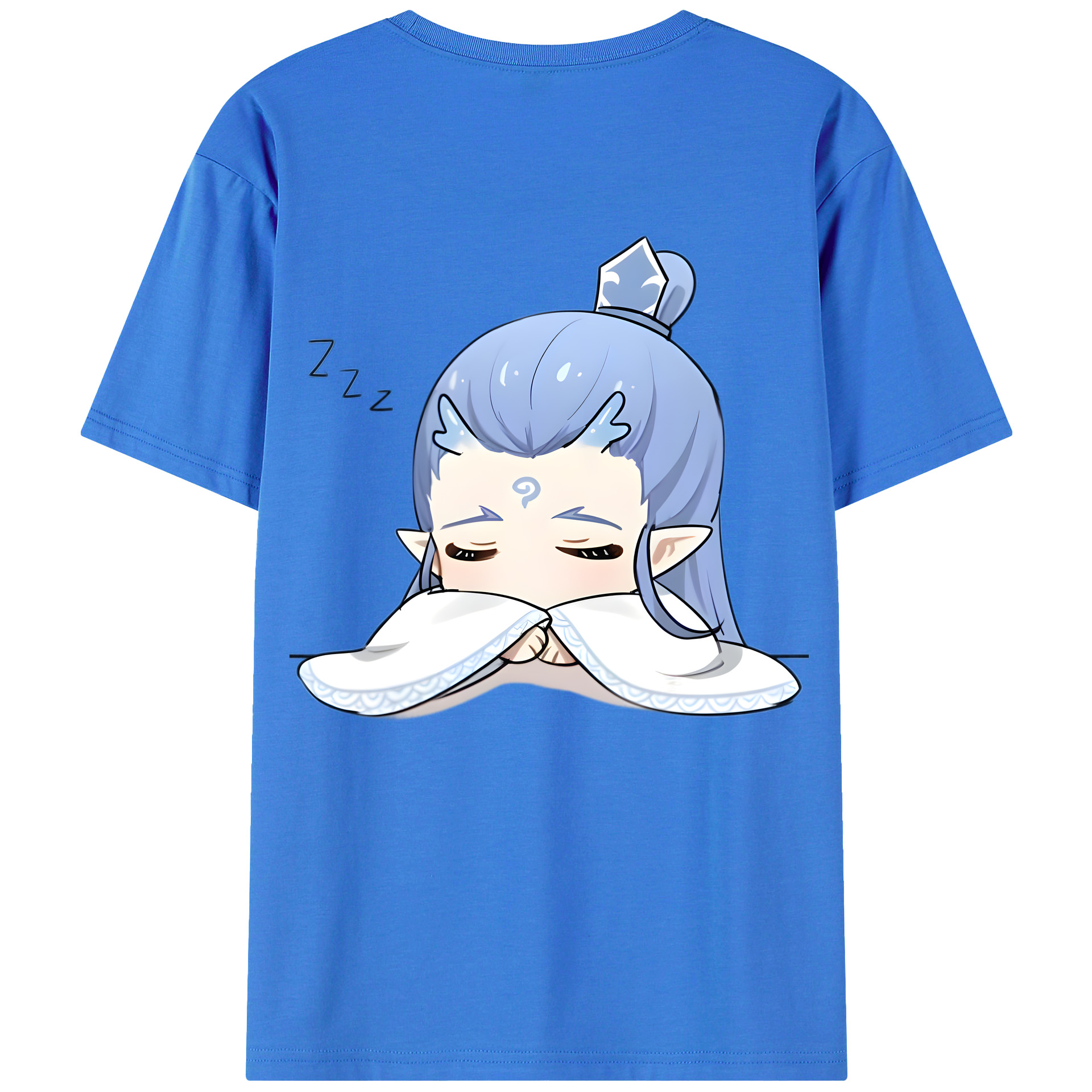 （画像用） Ne Zha 2 ナタ 魔童の大暴れ 綿100％ メンズ半袖Tシャツ（バックプリント） 通気性