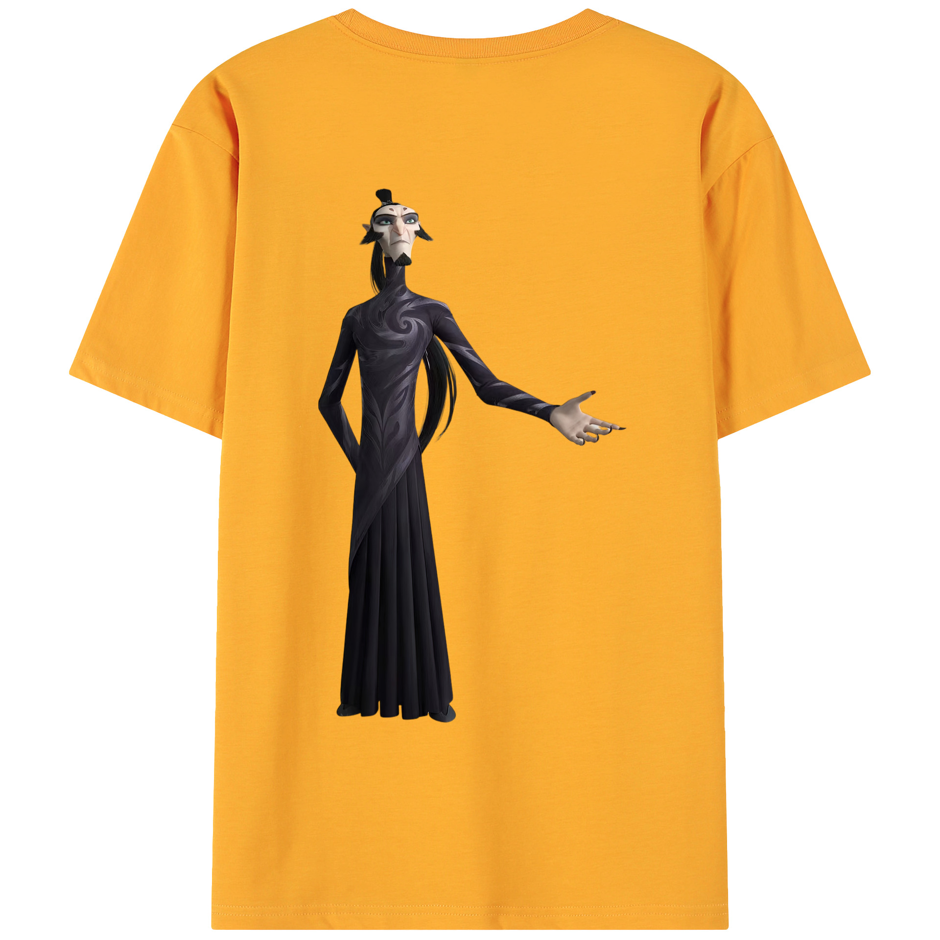 （画像用） Ne Zha 2 ナタ 魔童の大暴れ 綿100％ メンズ半袖Tシャツ（バックプリント） 通気性