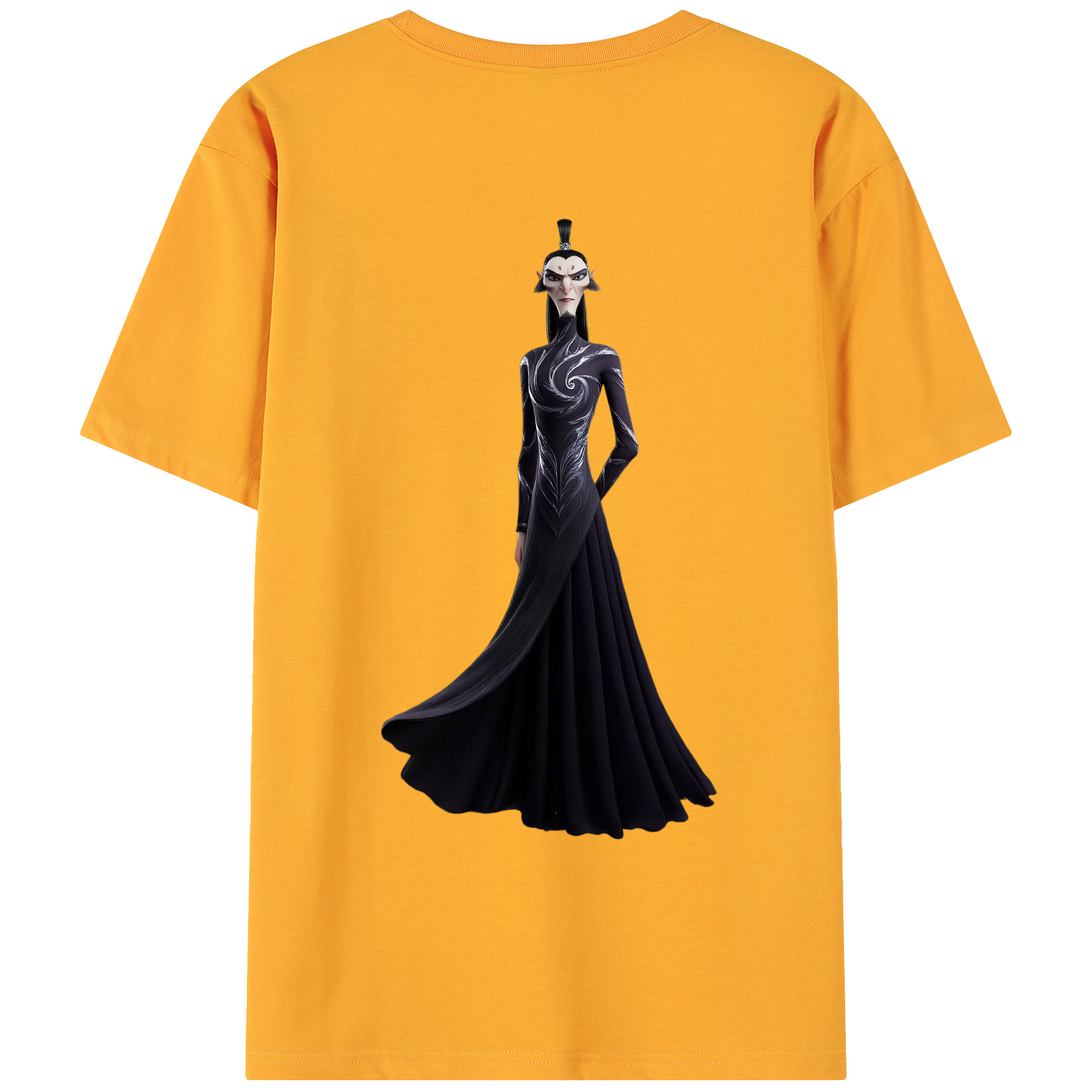 （画像用） Ne Zha 2 ナタ 魔童の大暴れ 綿100％ メンズ半袖Tシャツ（バックプリント） 通気性