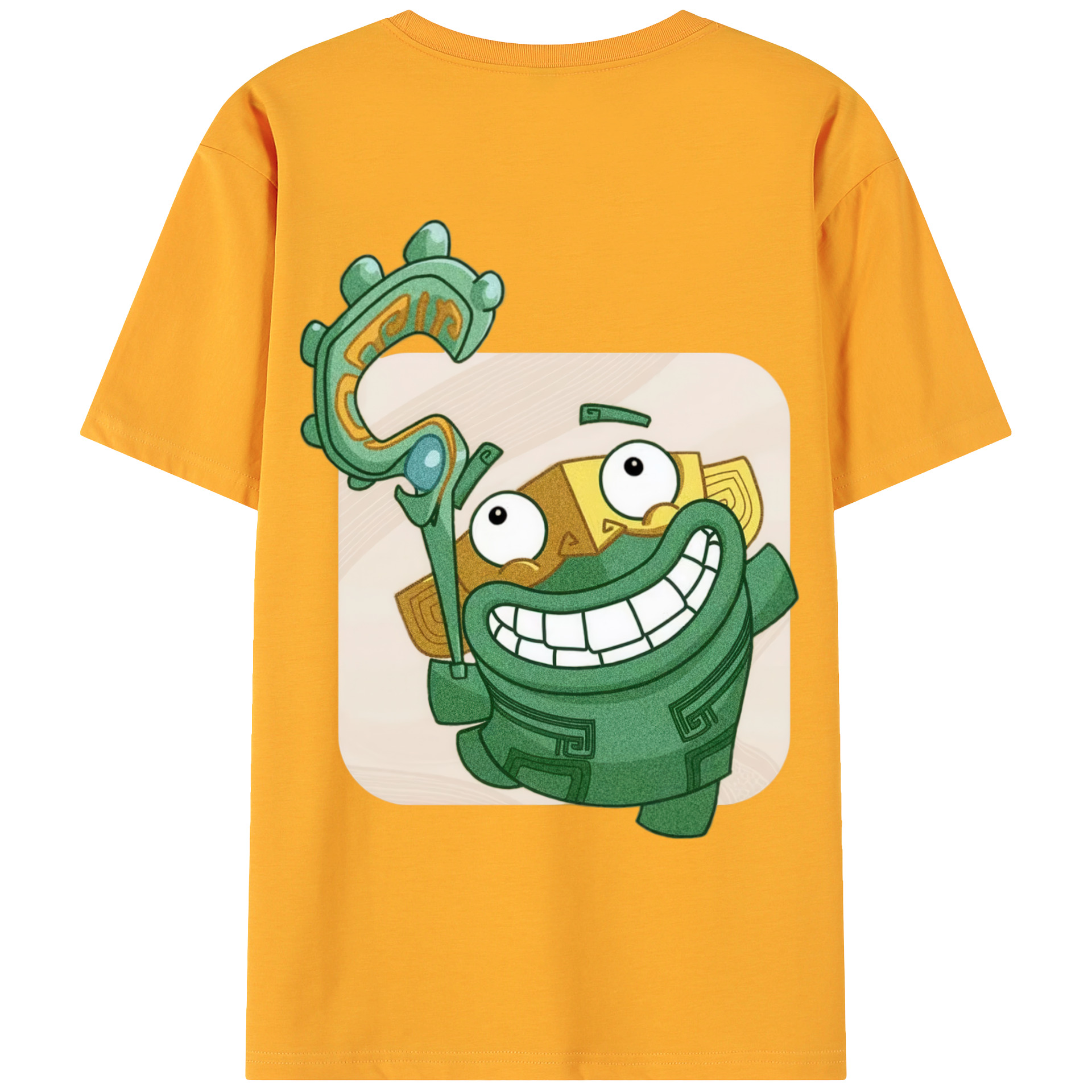 （画像用） Ne Zha 2 ナタ 魔童の大暴れ 綿100％ メンズ半袖Tシャツ（バックプリント） 通気性