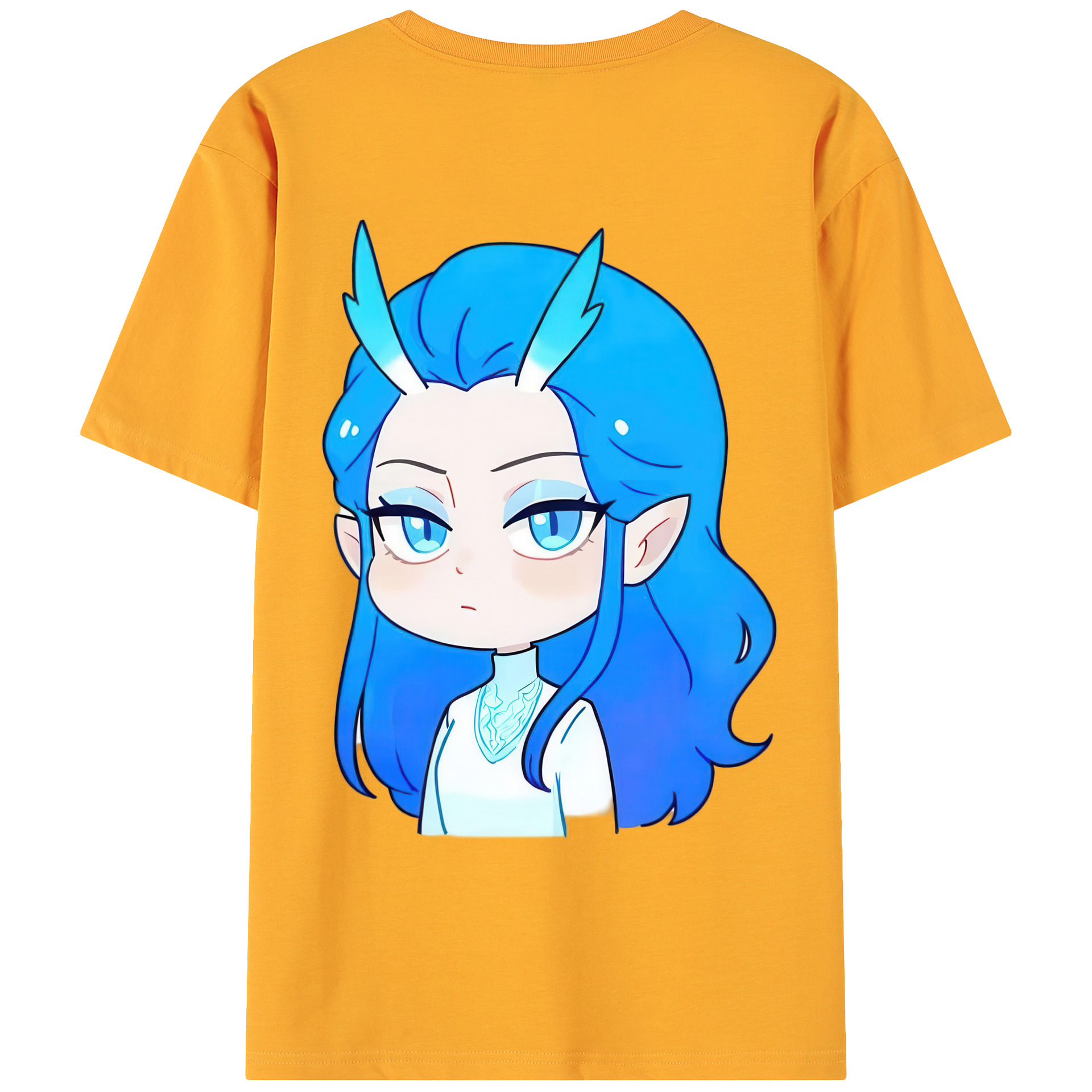 （画像用） Ne Zha 2 ナタ 魔童の大暴れ 綿100％ メンズ半袖Tシャツ（バックプリント） 通気性