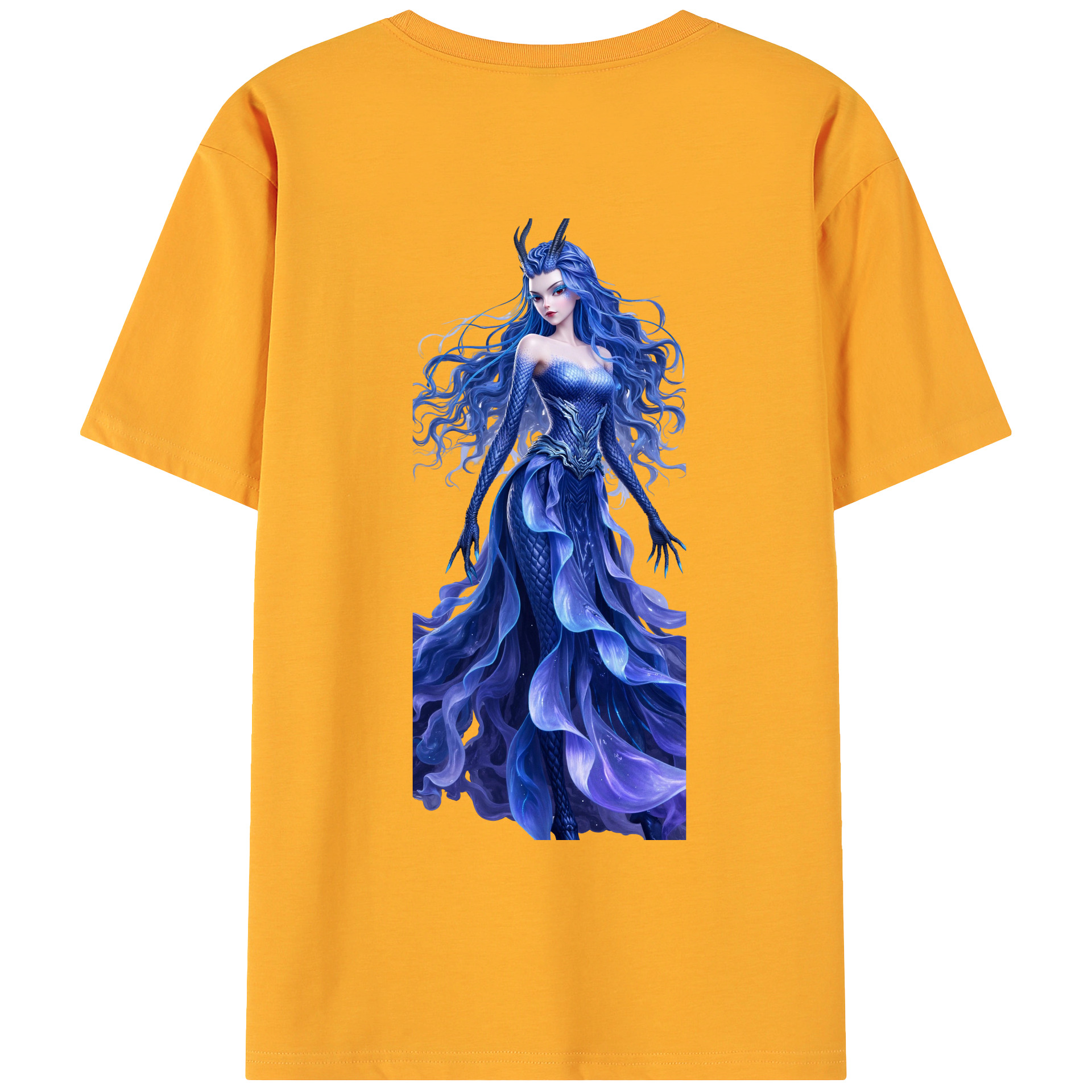 （画像用） Ne Zha 2 ナタ 魔童の大暴れ 綿100％ メンズ半袖Tシャツ（バックプリント） 通気性