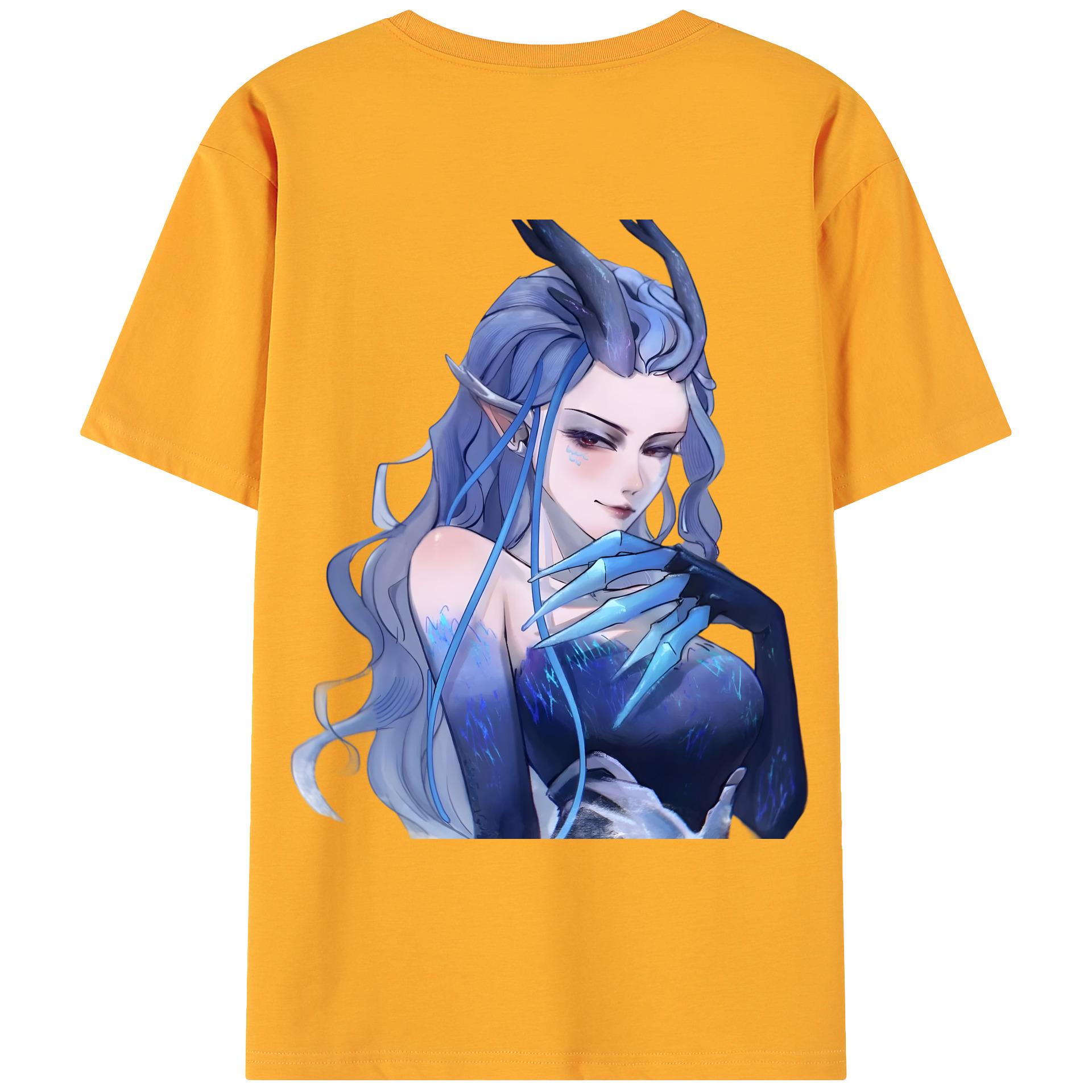 （画像用） Ne Zha 2 ナタ 魔童の大暴れ 綿100％ メンズ半袖Tシャツ（バックプリント） 通気性