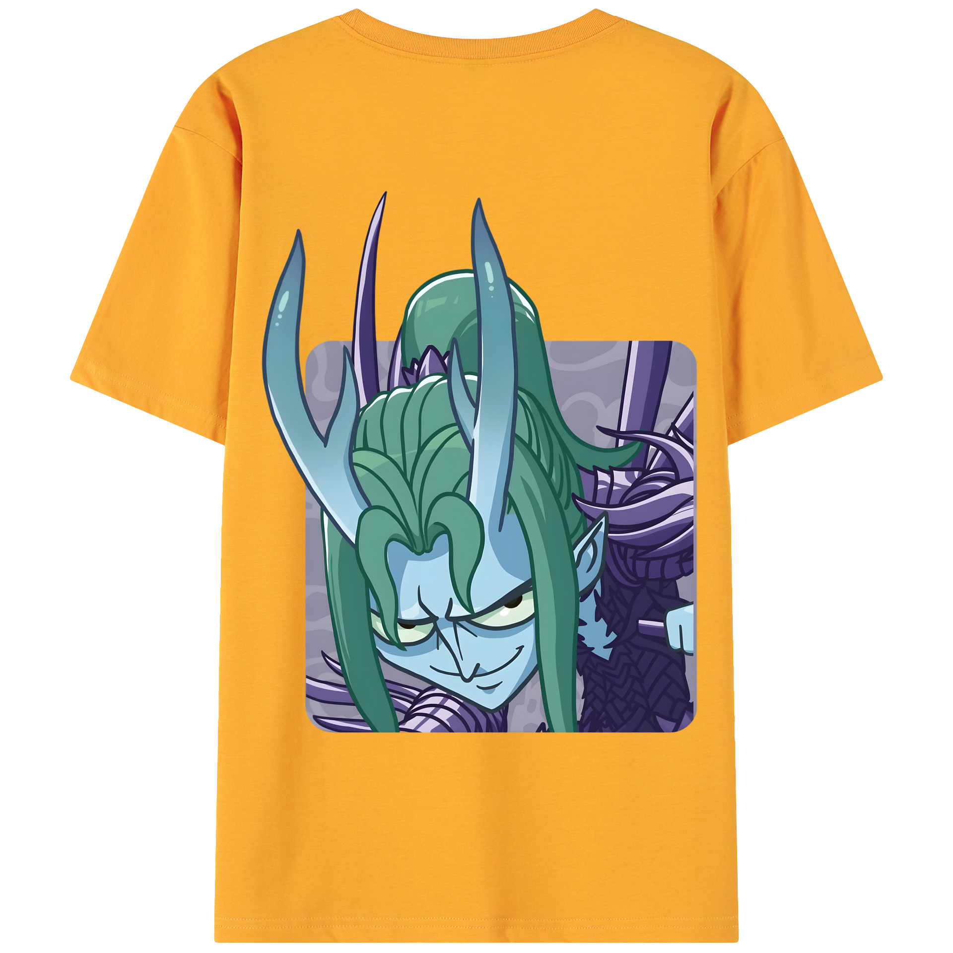 （画像用） Ne Zha 2 ナタ 魔童の大暴れ 綿100％ メンズ半袖Tシャツ（バックプリント） 通気性