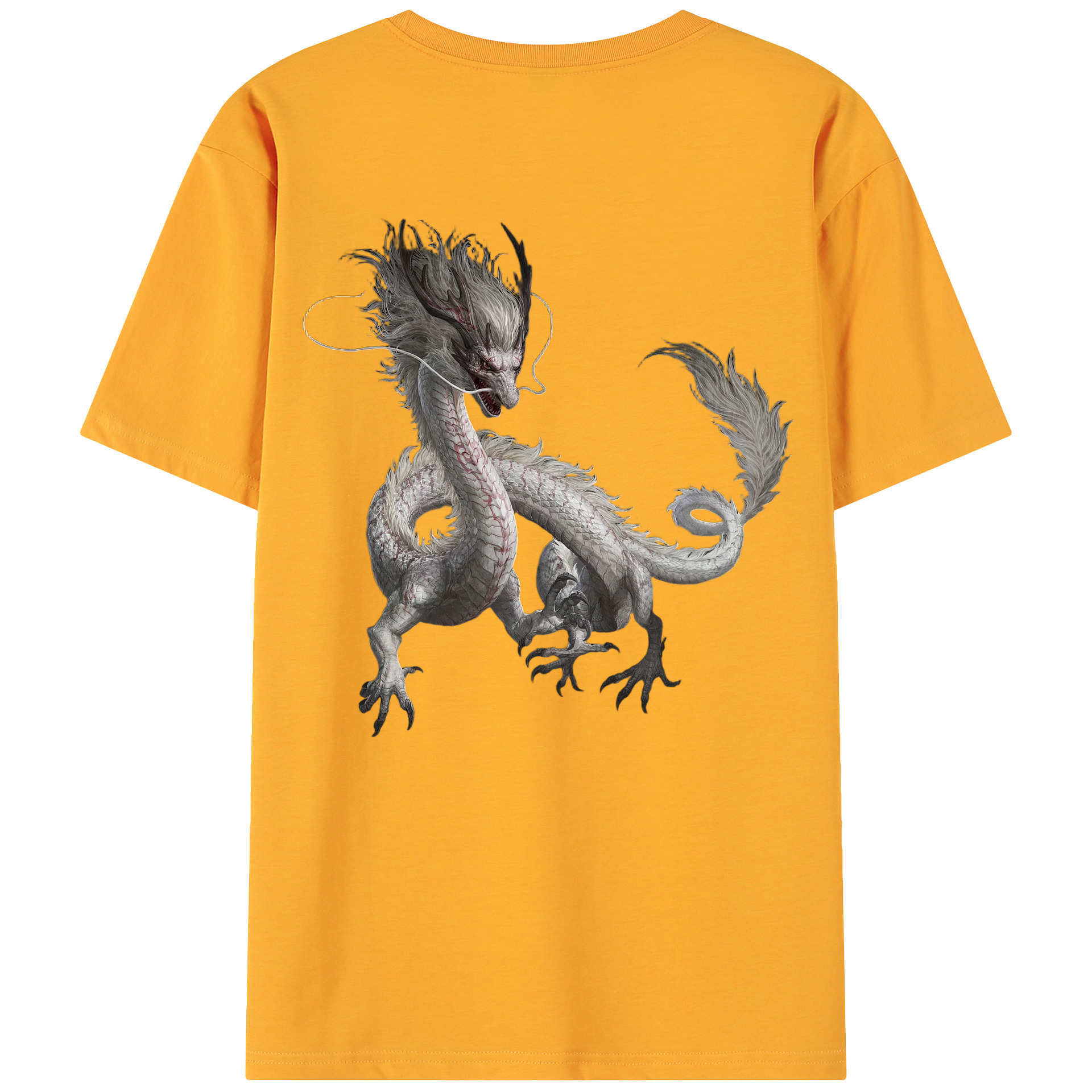 （画像用） Ne Zha 2 ナタ 魔童の大暴れ 綿100％ メンズ半袖Tシャツ（バックプリント） 通気性
